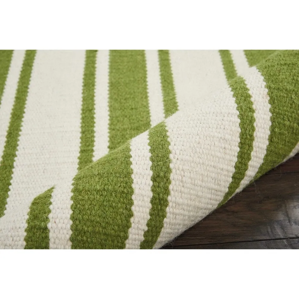 Nourison Solano Striped Dhurri Reversible Area Rug