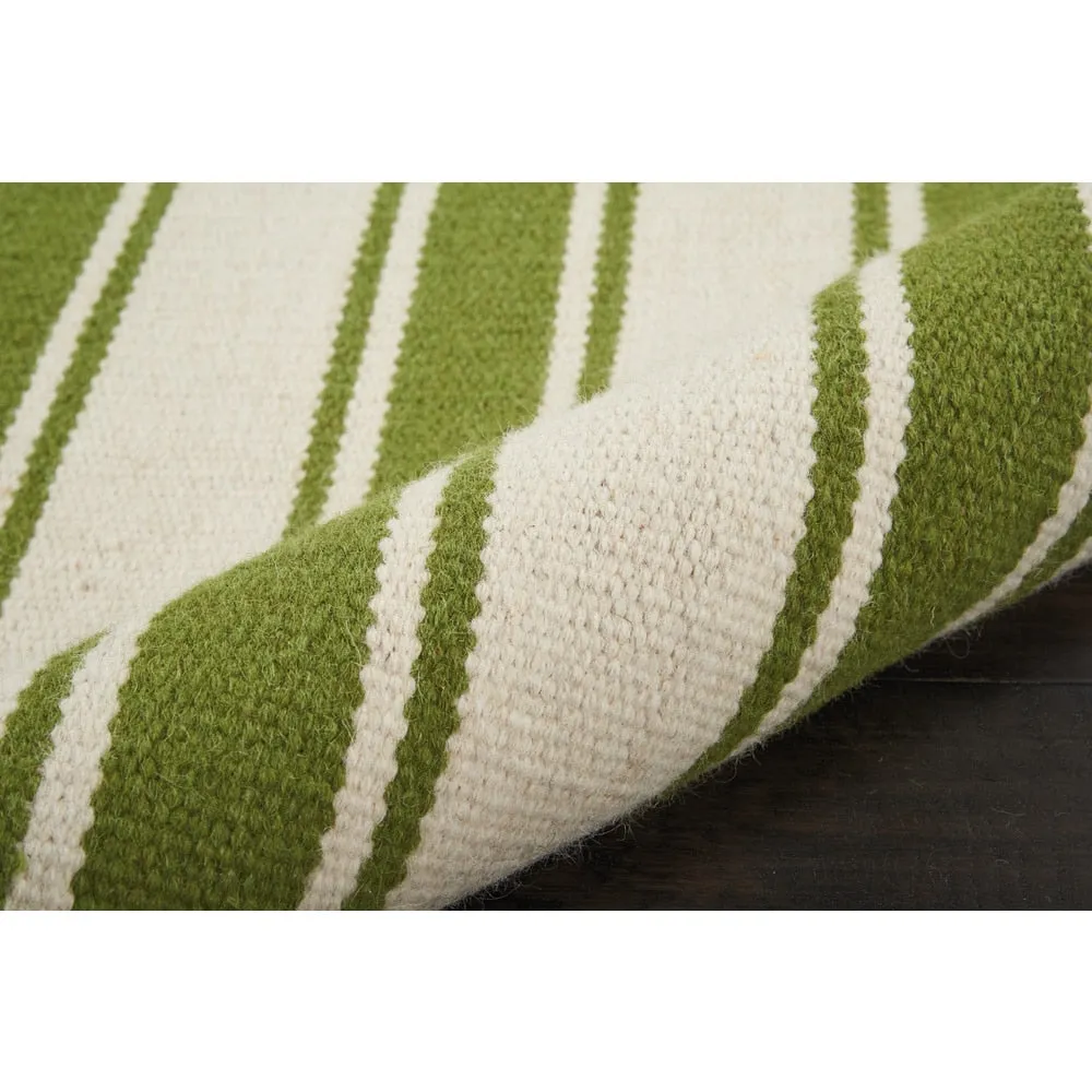 Nourison Solano Striped Dhurri Reversible Area Rug