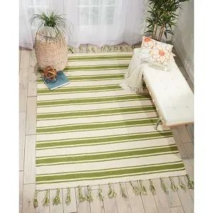 Nourison Solano Striped Dhurri Reversible Area Rug