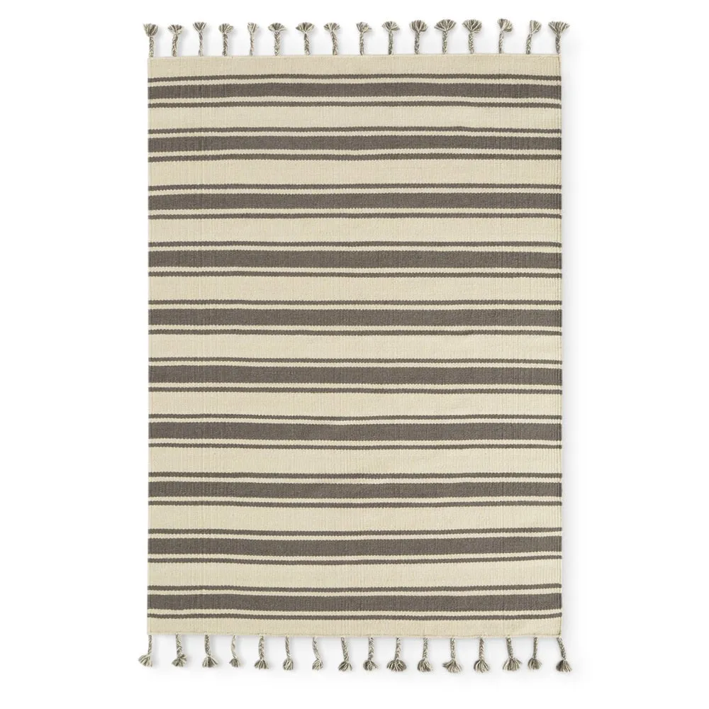 Nourison Solano Striped Dhurri Reversible Area Rug