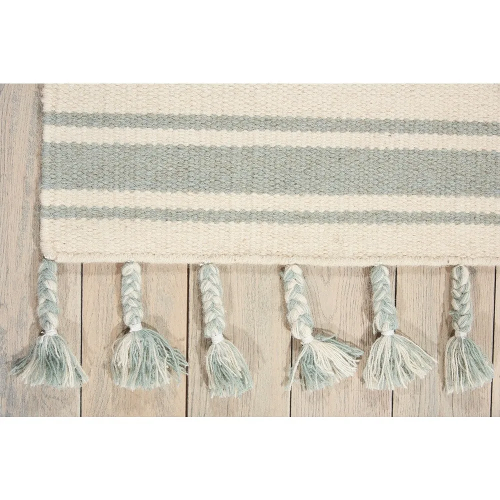 Nourison Solano Striped Dhurri Reversible Area Rug