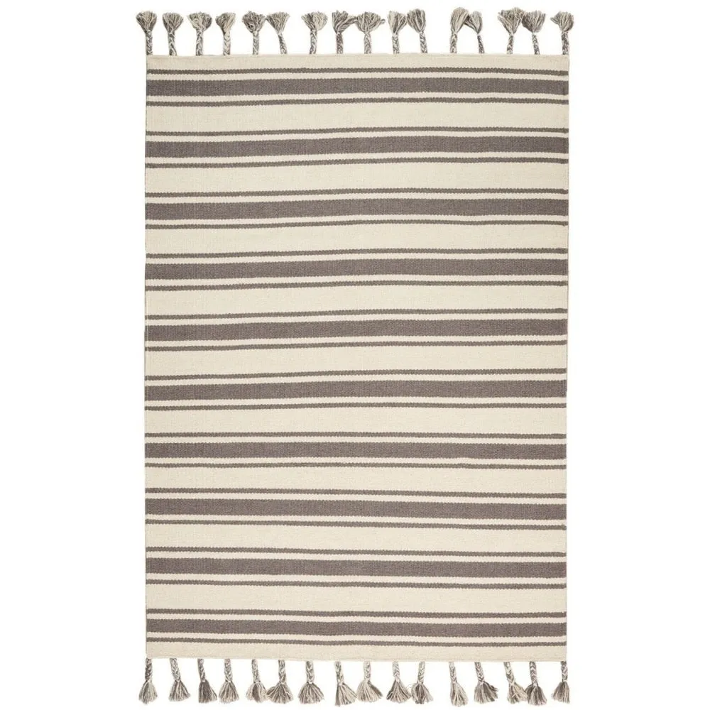 Nourison Solano Striped Dhurri Reversible Area Rug