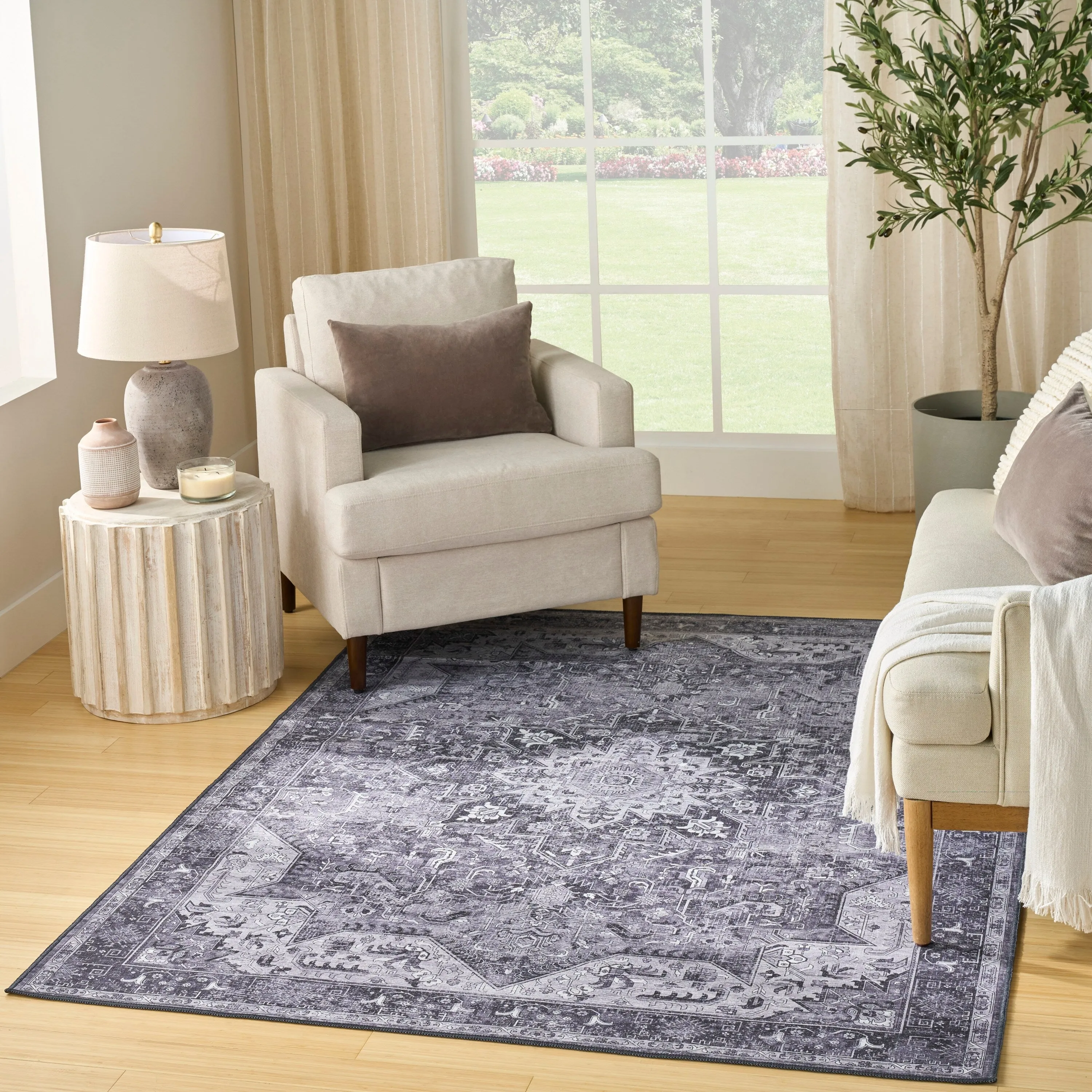 Nourison Washables Indoor only Persian Area Rug