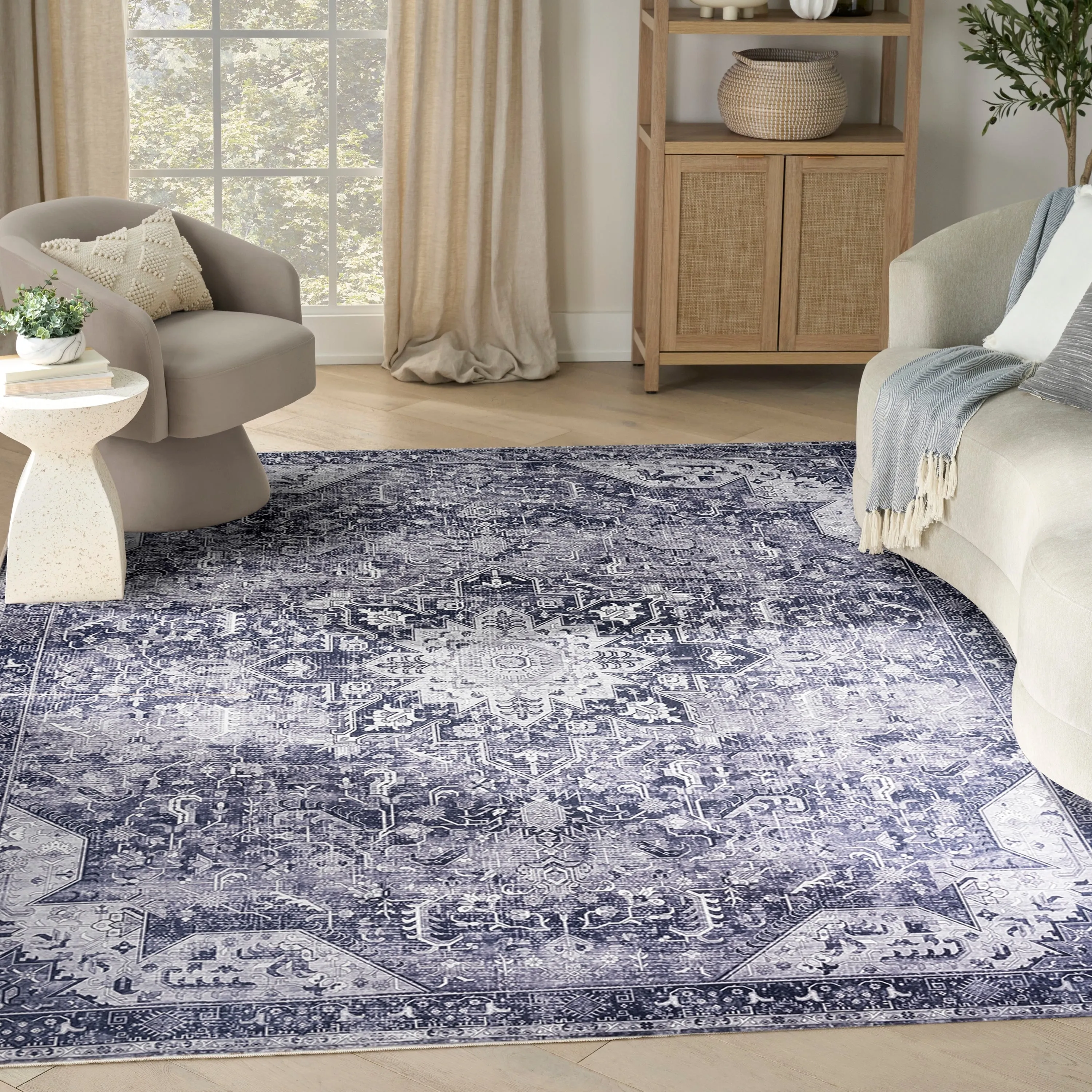 Nourison Washables Indoor only Persian Area Rug