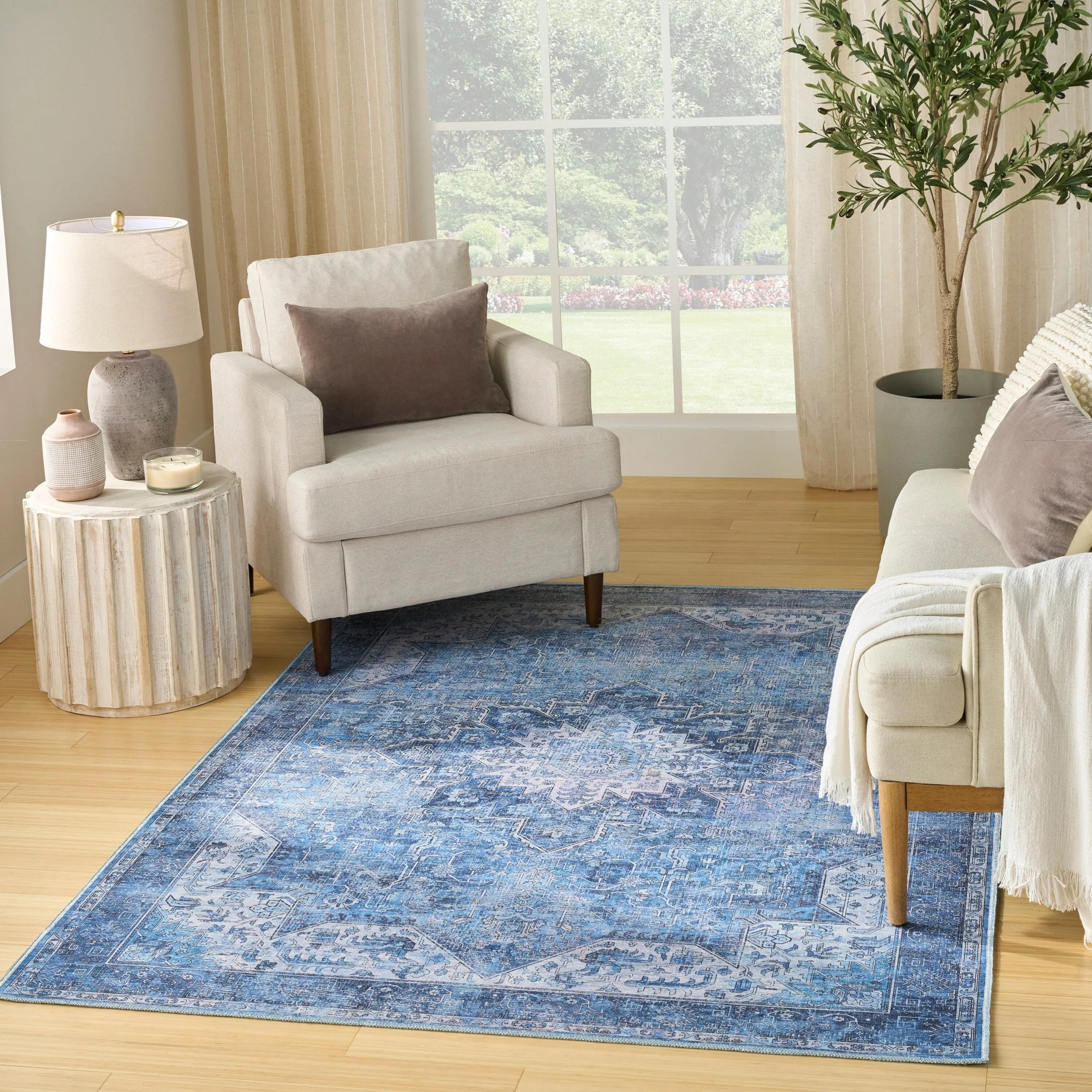 Nourison Washables Indoor only Persian Area Rug