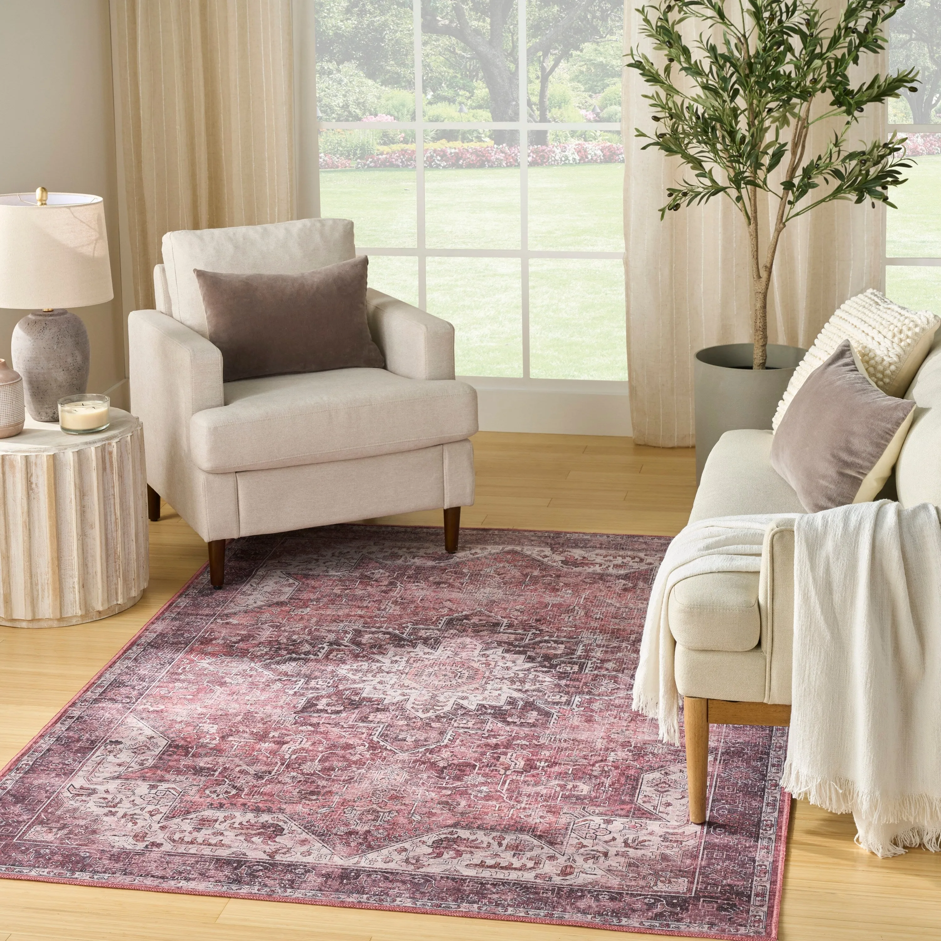 Nourison Washables Indoor only Persian Area Rug