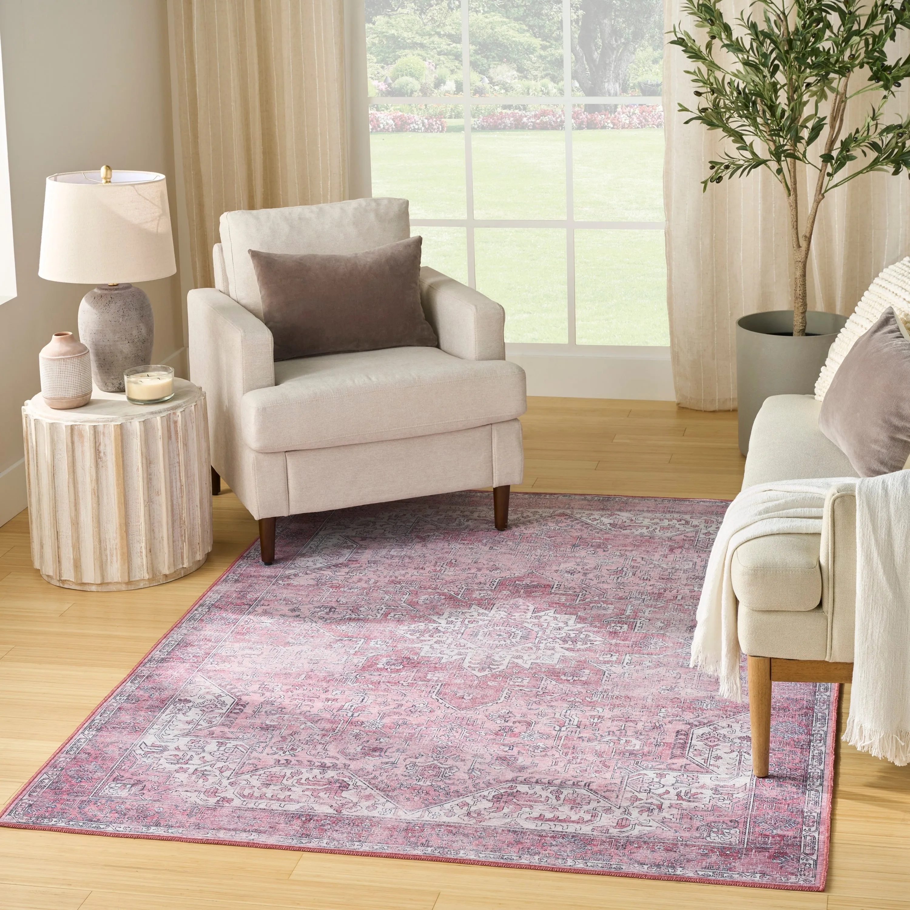 Nourison Washables Indoor only Persian Area Rug
