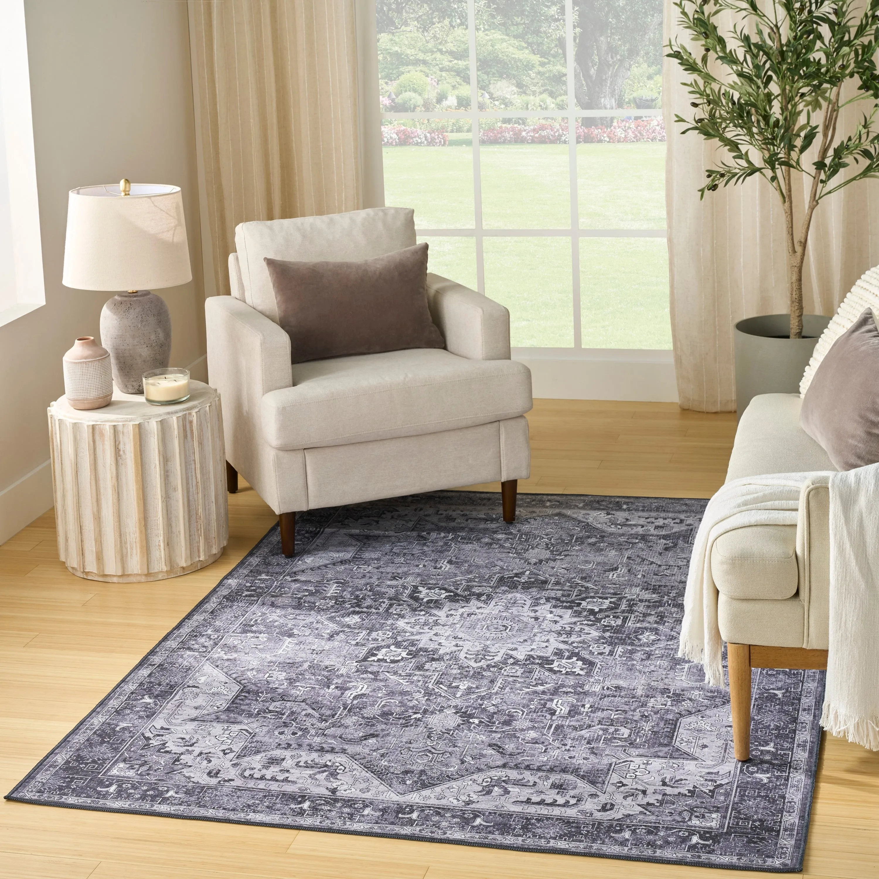 Nourison Washables Indoor only Persian Area Rug