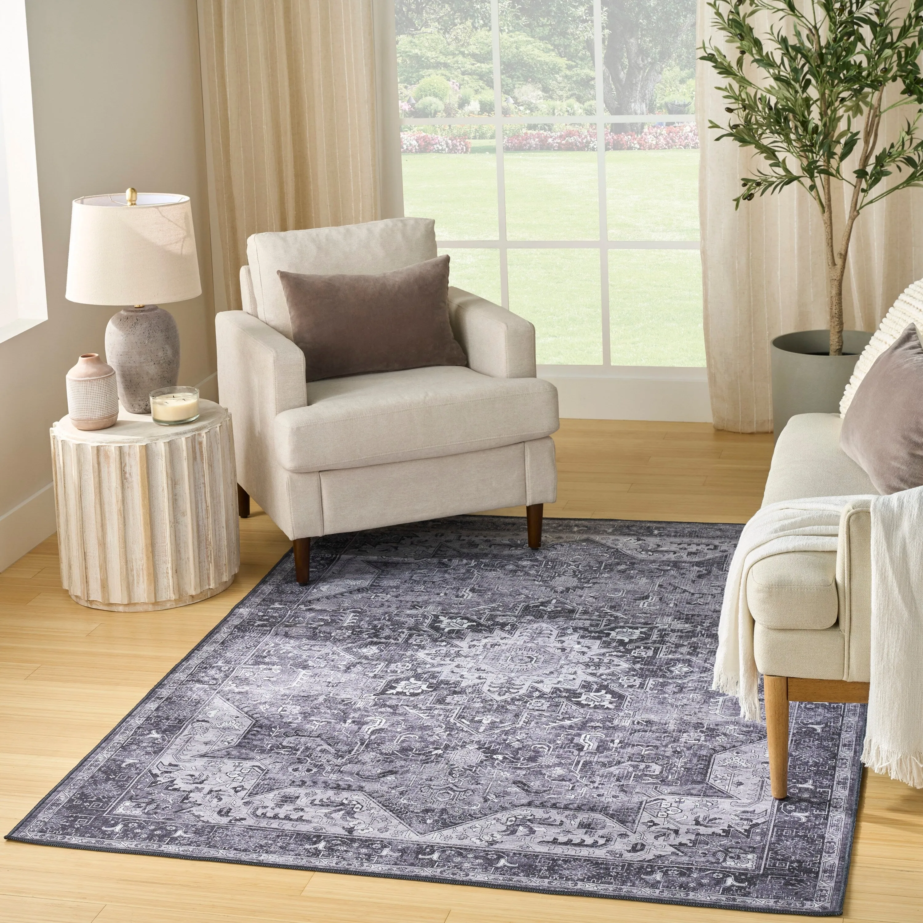 Nourison Washables Indoor only Persian Area Rug