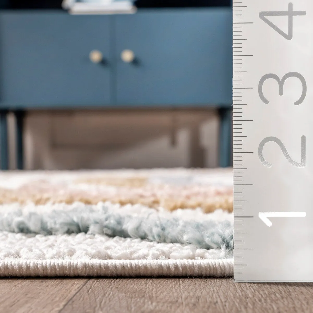 Nuloom Adette Abstract Swirl Kids Tassel Area Rug
