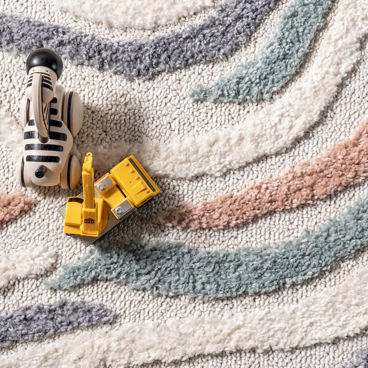 Nuloom Adette Abstract Swirl Kids Tassel Area Rug