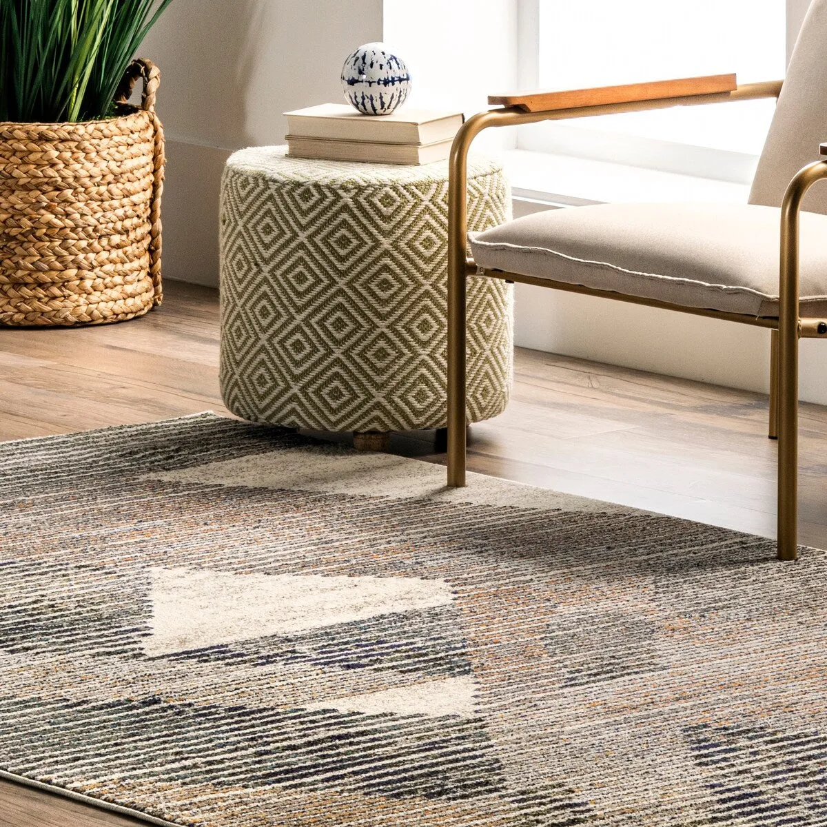 Nuloom Adrienne Durable Abstract Contemporary Area Rug