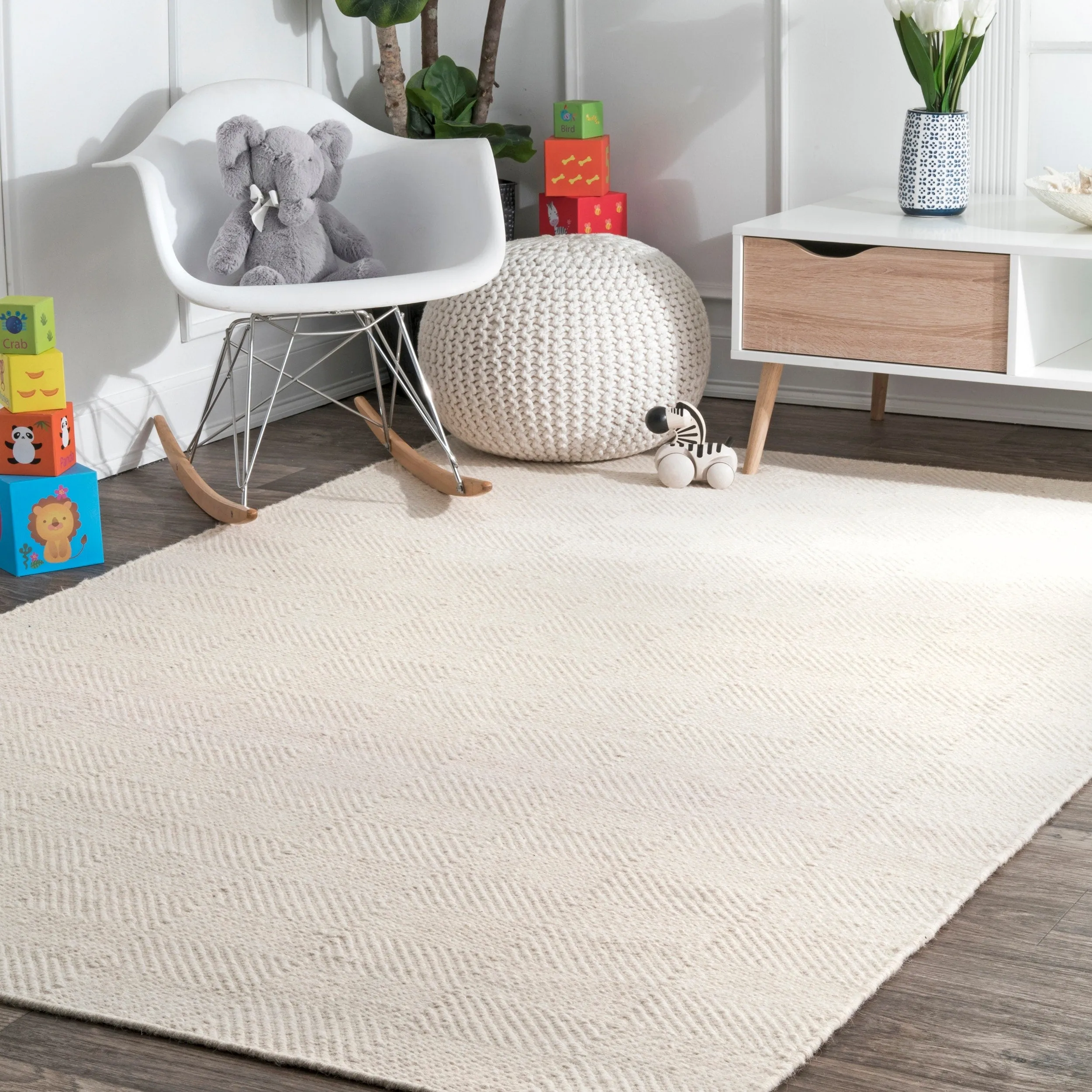 Nuloom Ago Geometric Wool Area Rug