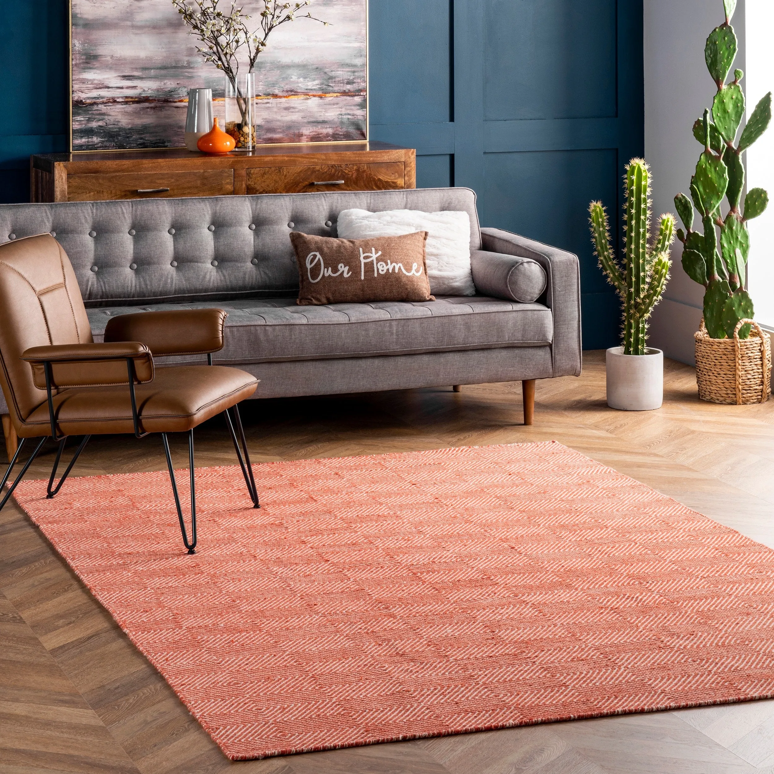Nuloom Ago Geometric Wool Area Rug