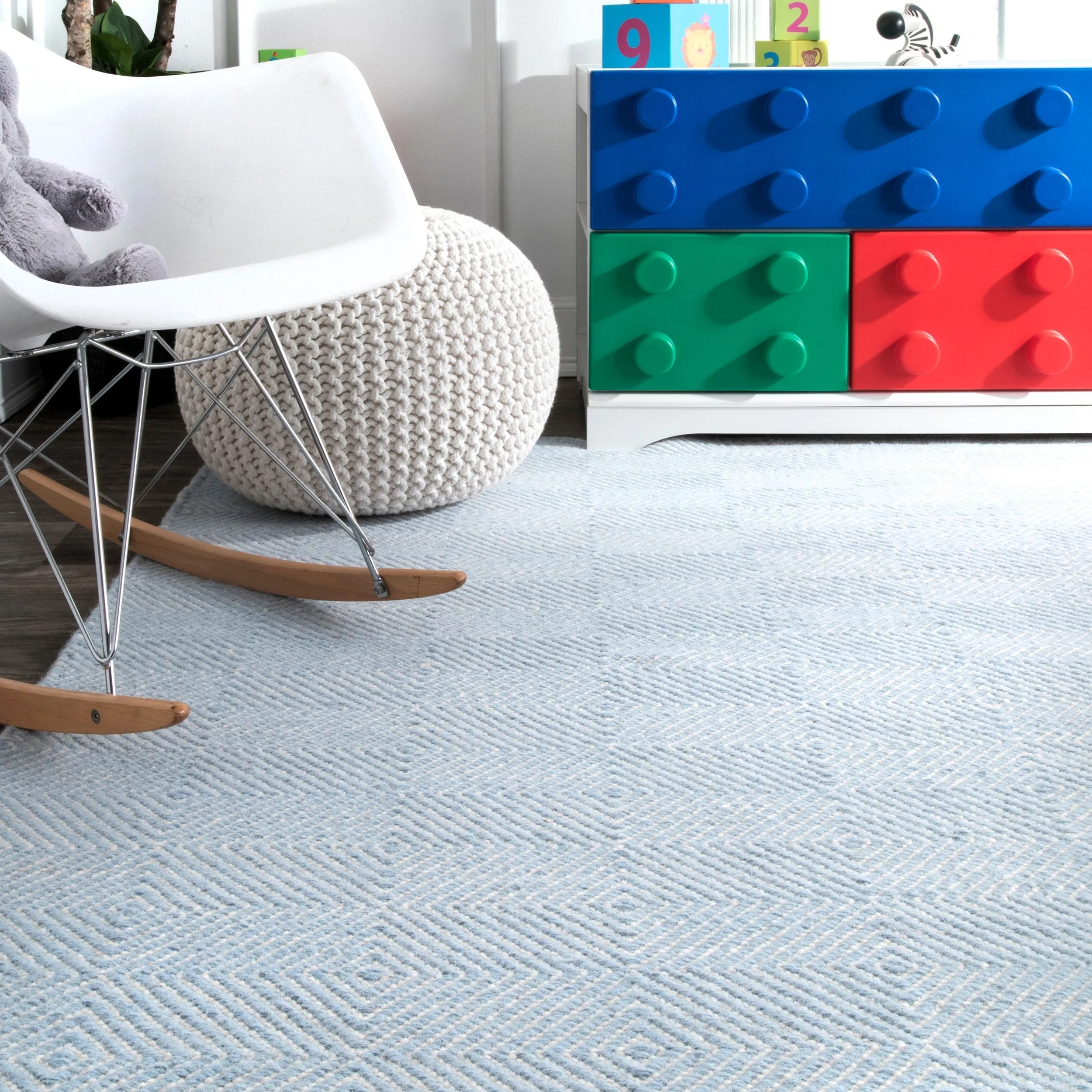 Nuloom Ago Geometric Wool Area Rug