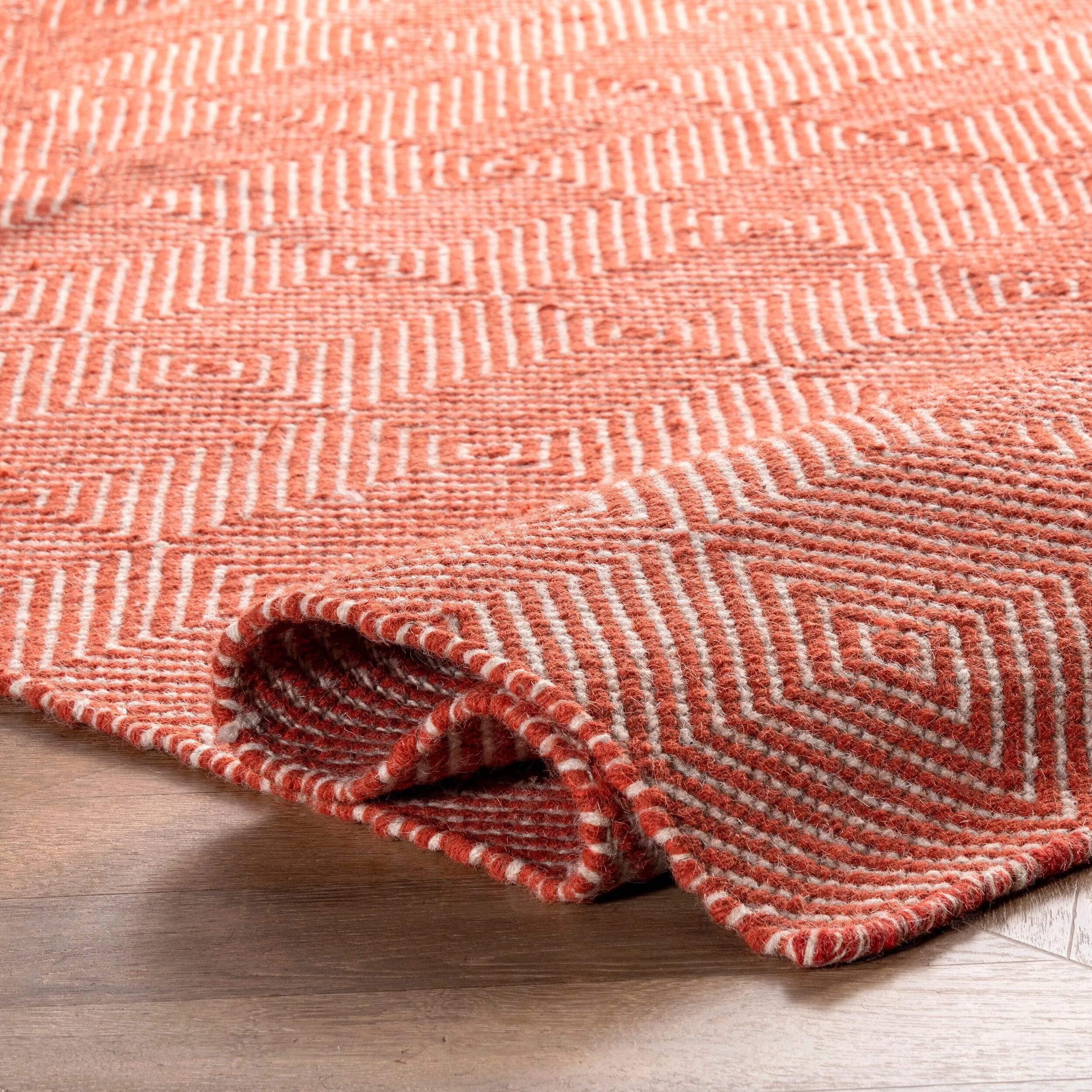 Nuloom Ago Geometric Wool Area Rug