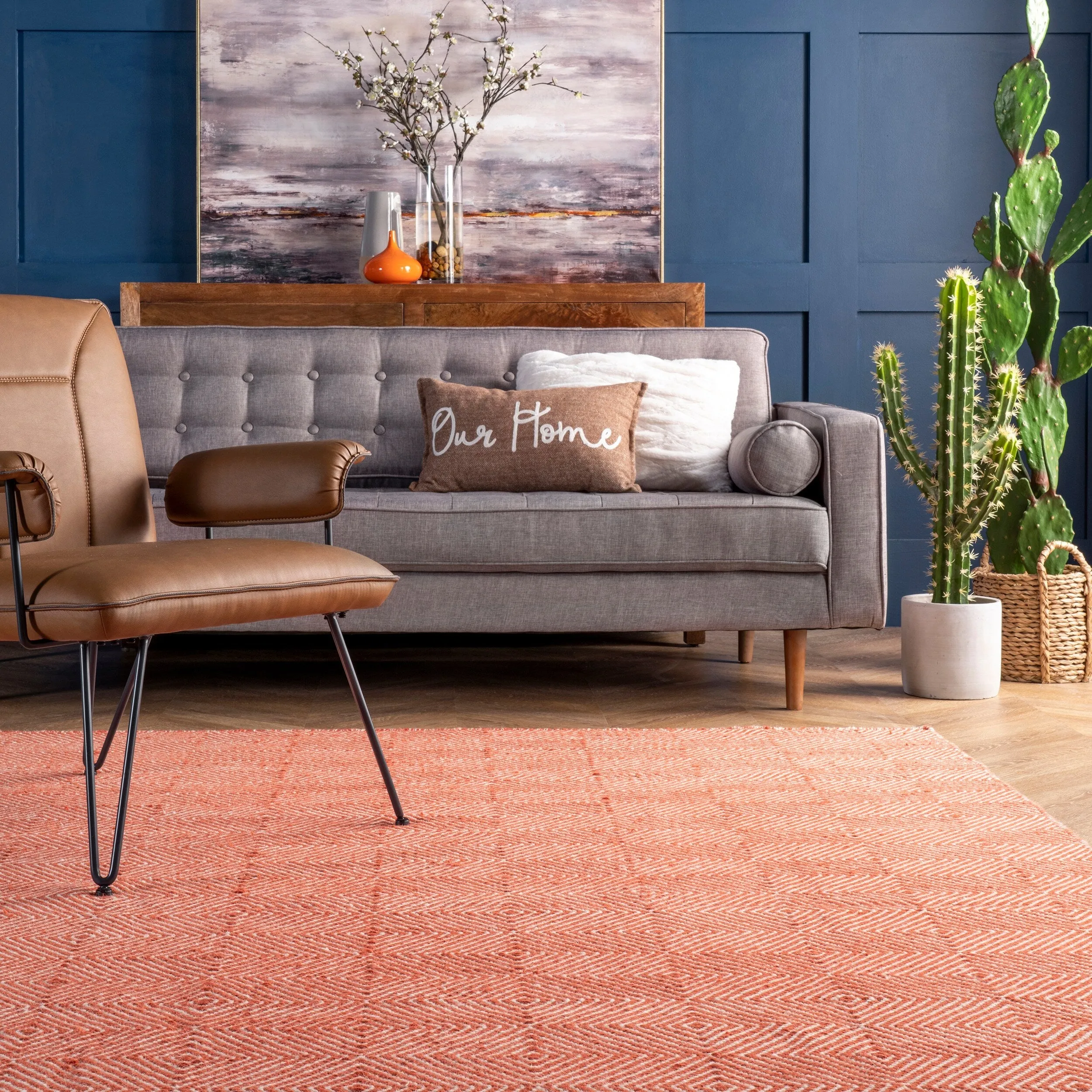 Nuloom Ago Geometric Wool Area Rug