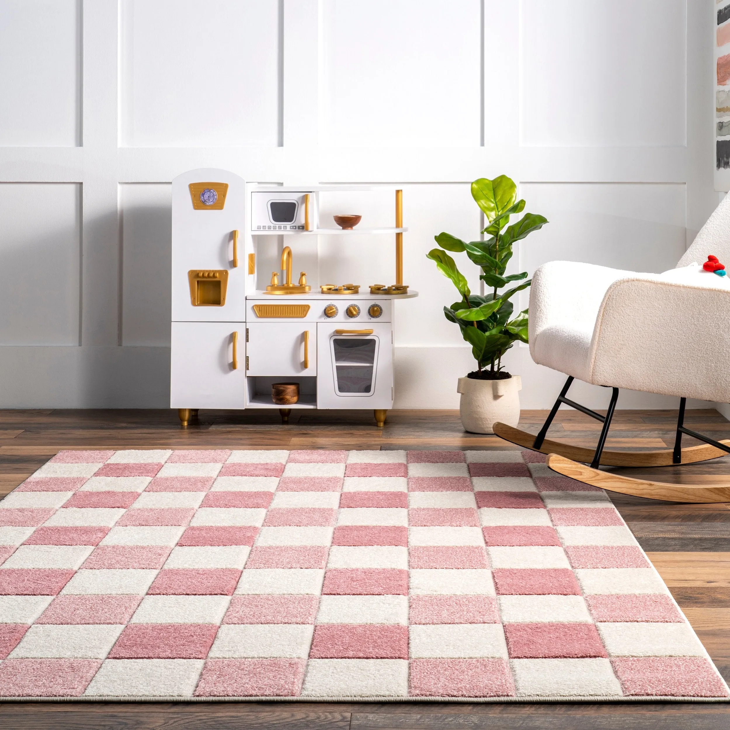 Nuloom Aubrey Checkered Kids Area Rug