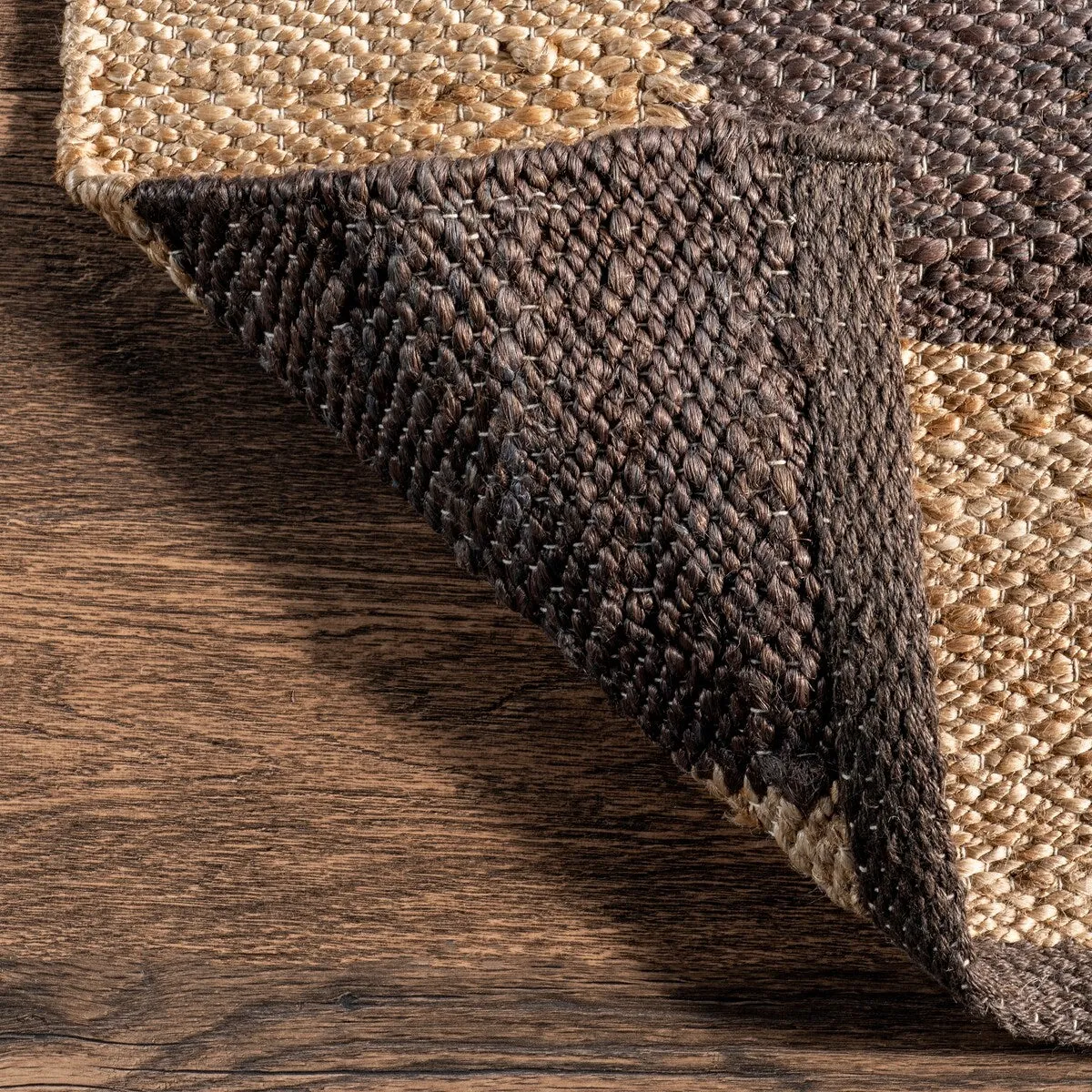 Nuloom Christana Traditional Checkered Jute Area Rug