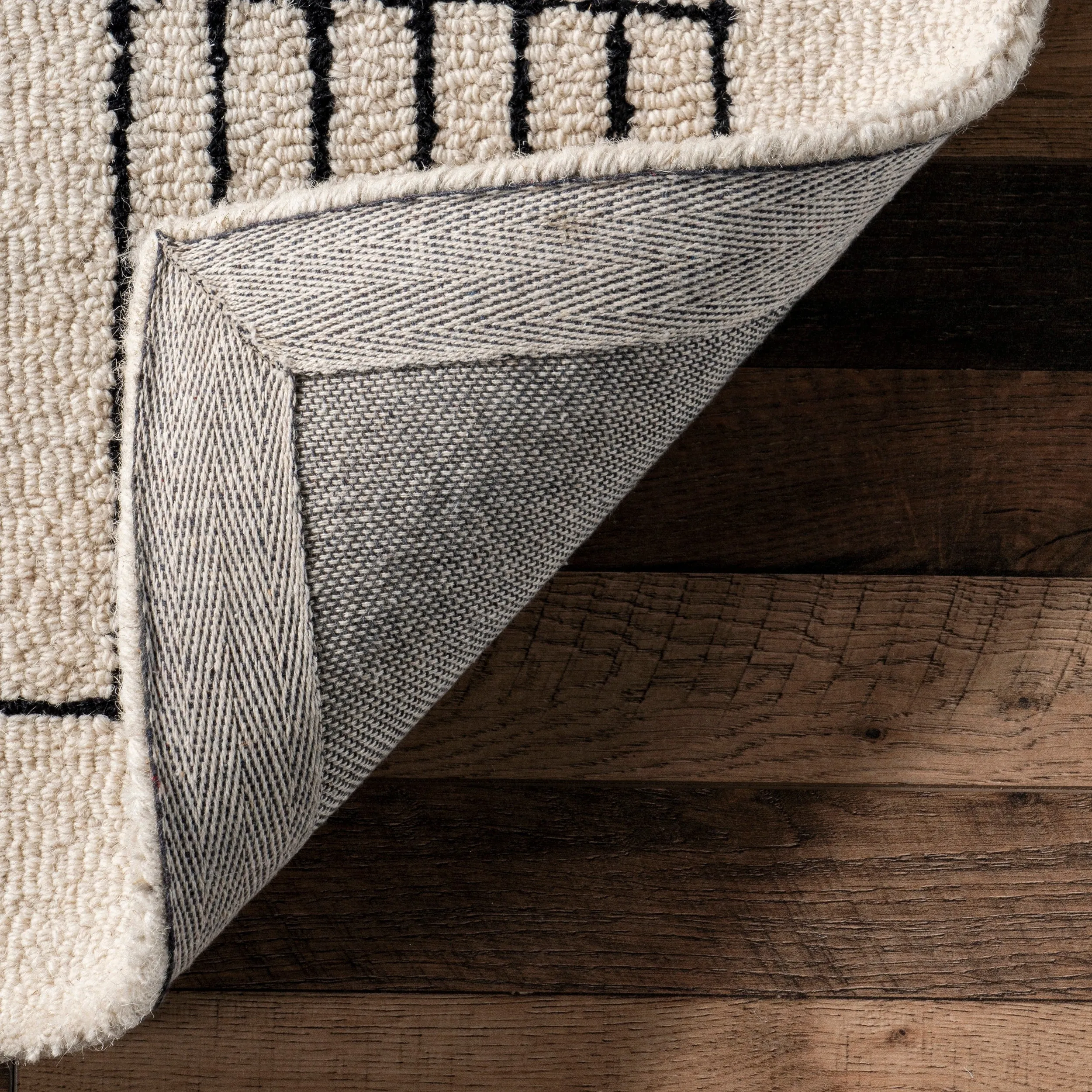 Nuloom Danika Abstract Checkered Wool Area Rug