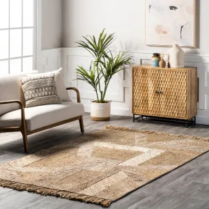 Nuloom Davina Bohemian Tasseled Jute Area Rug