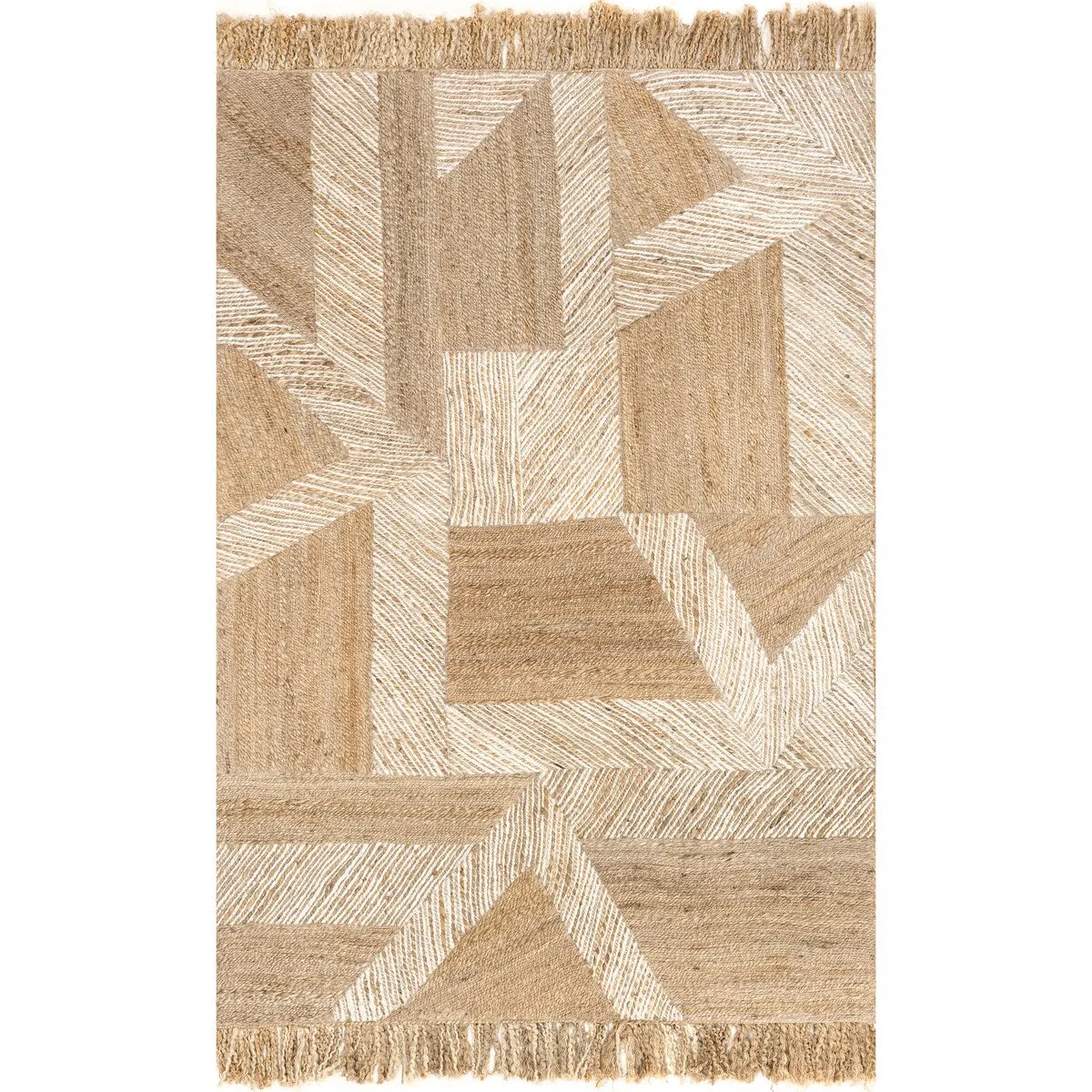 Nuloom Davina Bohemian Tasseled Jute Area Rug