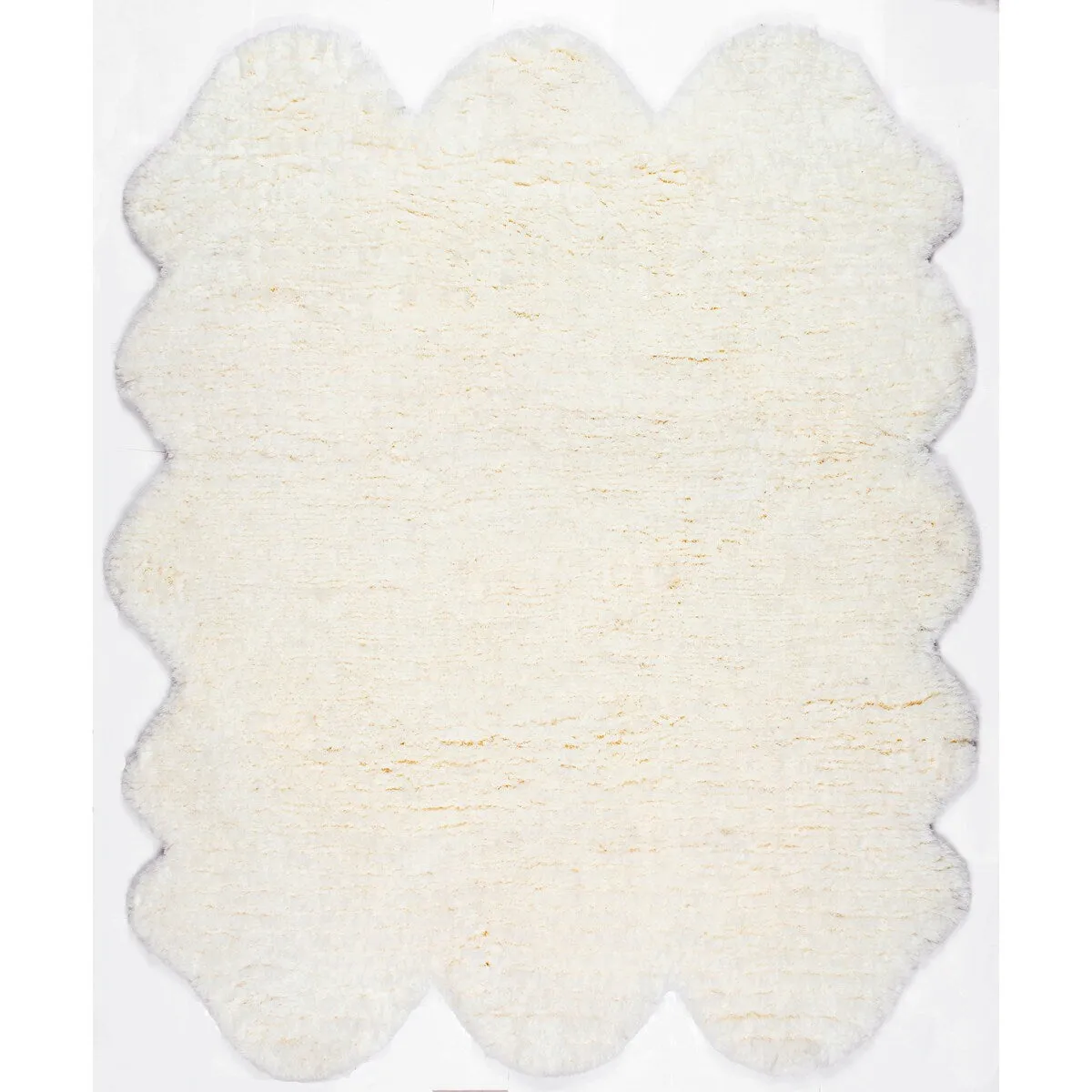 Nuloom Handmade Faux Sheepskin Sexto Pelt Natural Shag Rug - 4'9 x 6'