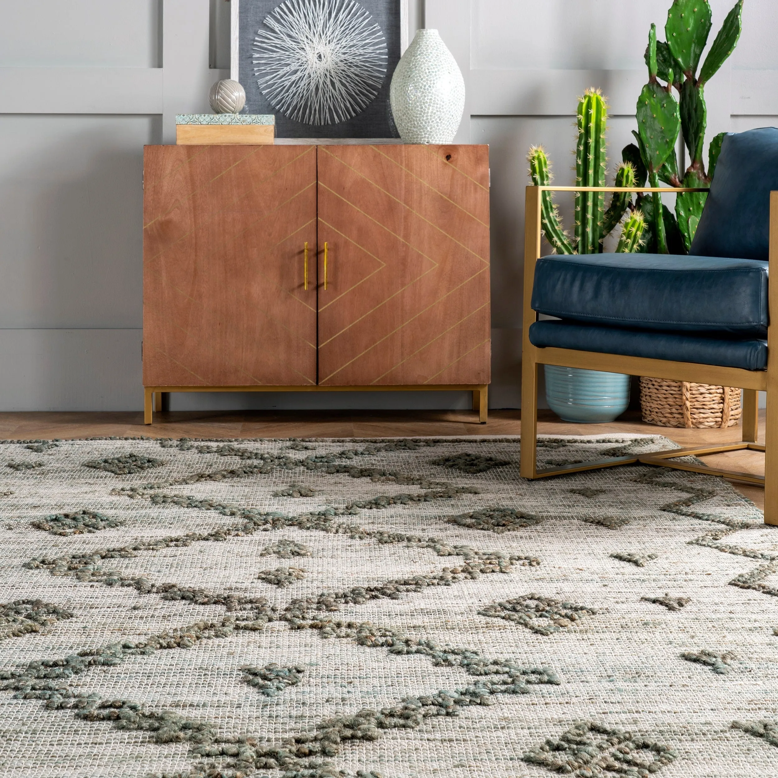 Nuloom Julianne Handmade High-Low Jute Moroccan Area Rug