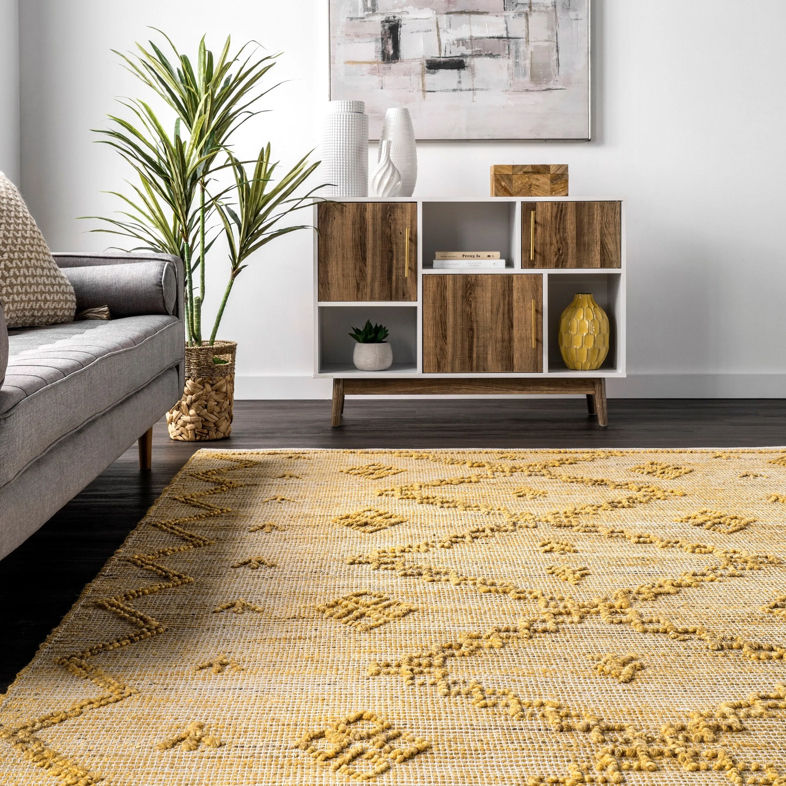 Nuloom Julianne Handmade High-Low Jute Moroccan Area Rug