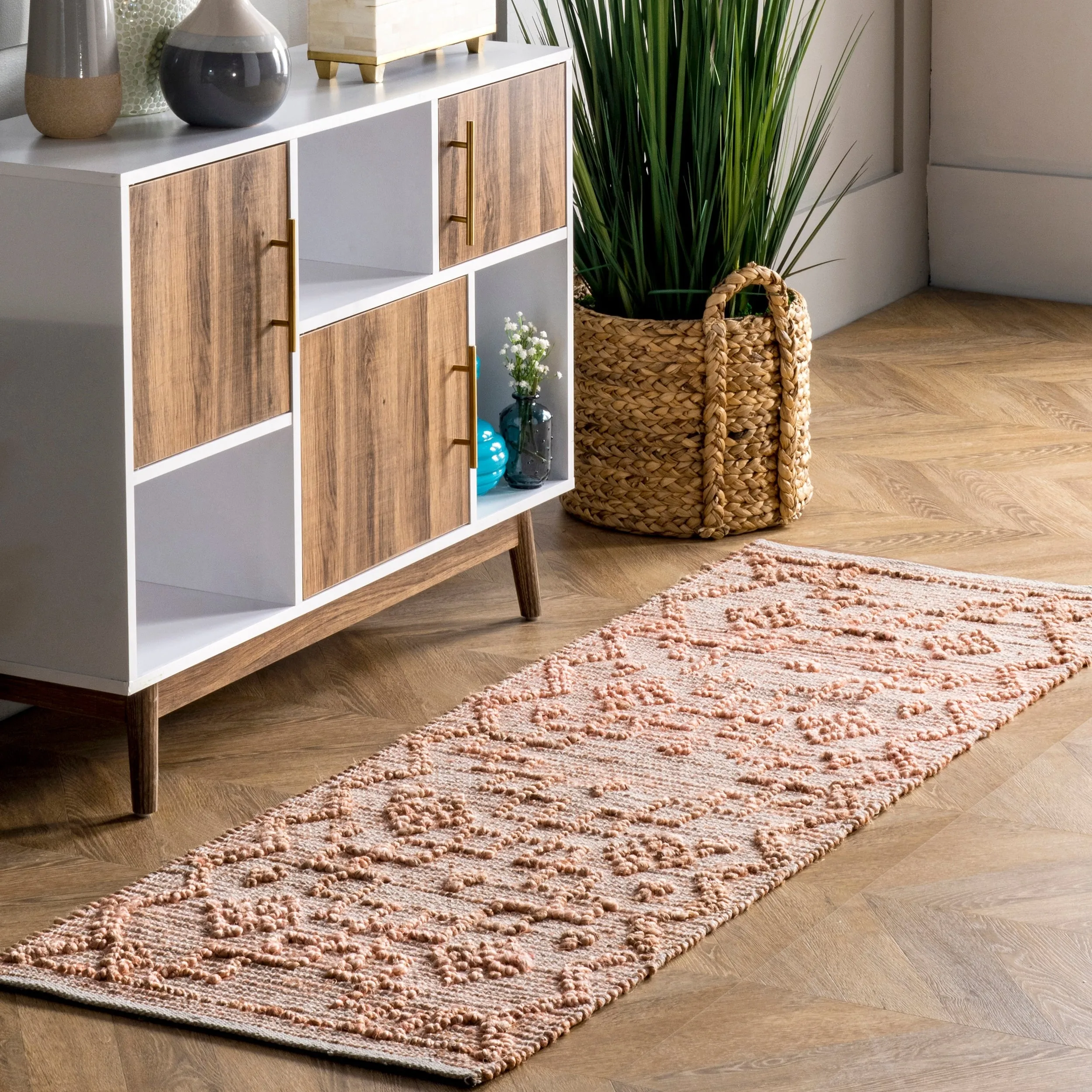 Nuloom Julianne Handmade High-Low Jute Moroccan Area Rug