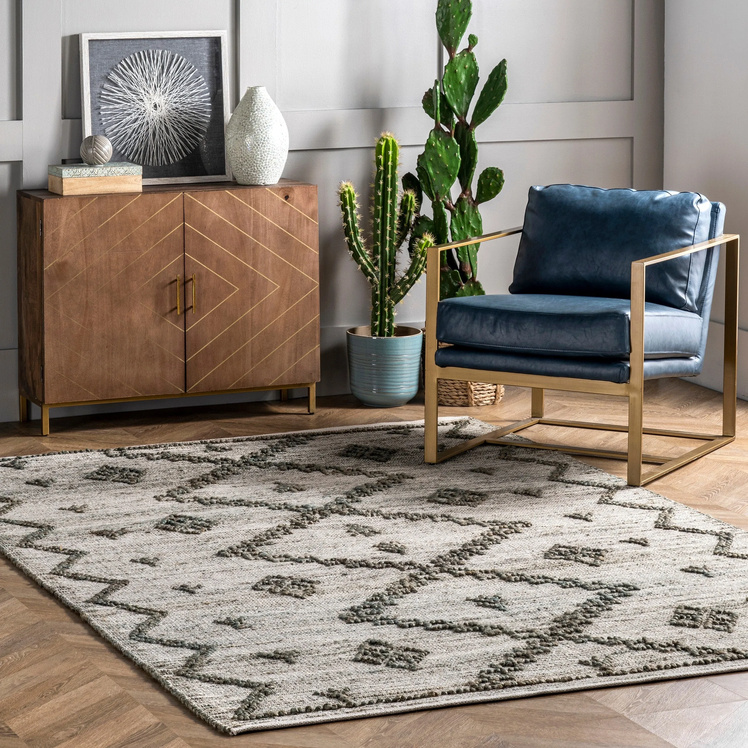 Nuloom Julianne Handmade High-Low Jute Moroccan Area Rug