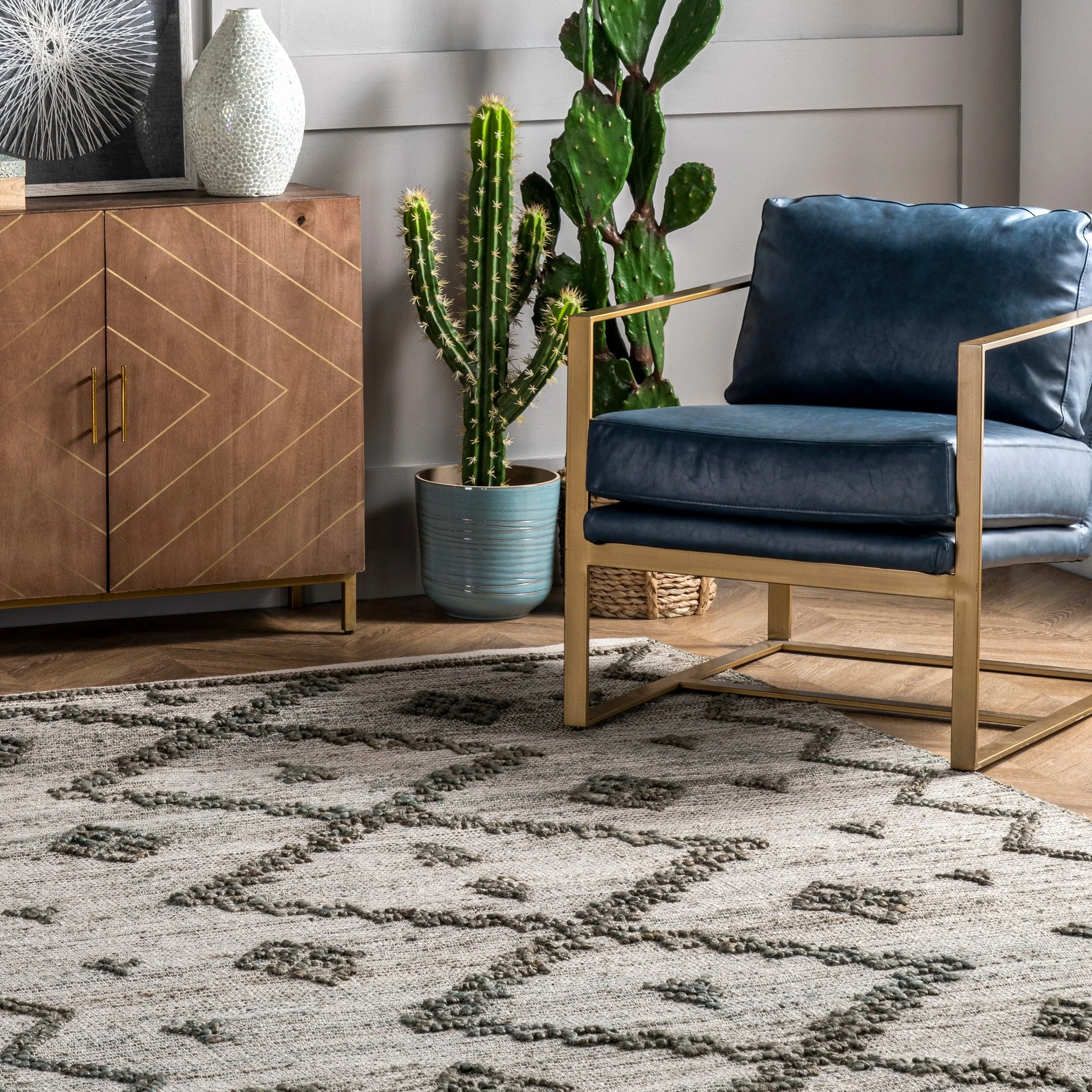 Nuloom Julianne Handmade High-Low Jute Moroccan Area Rug