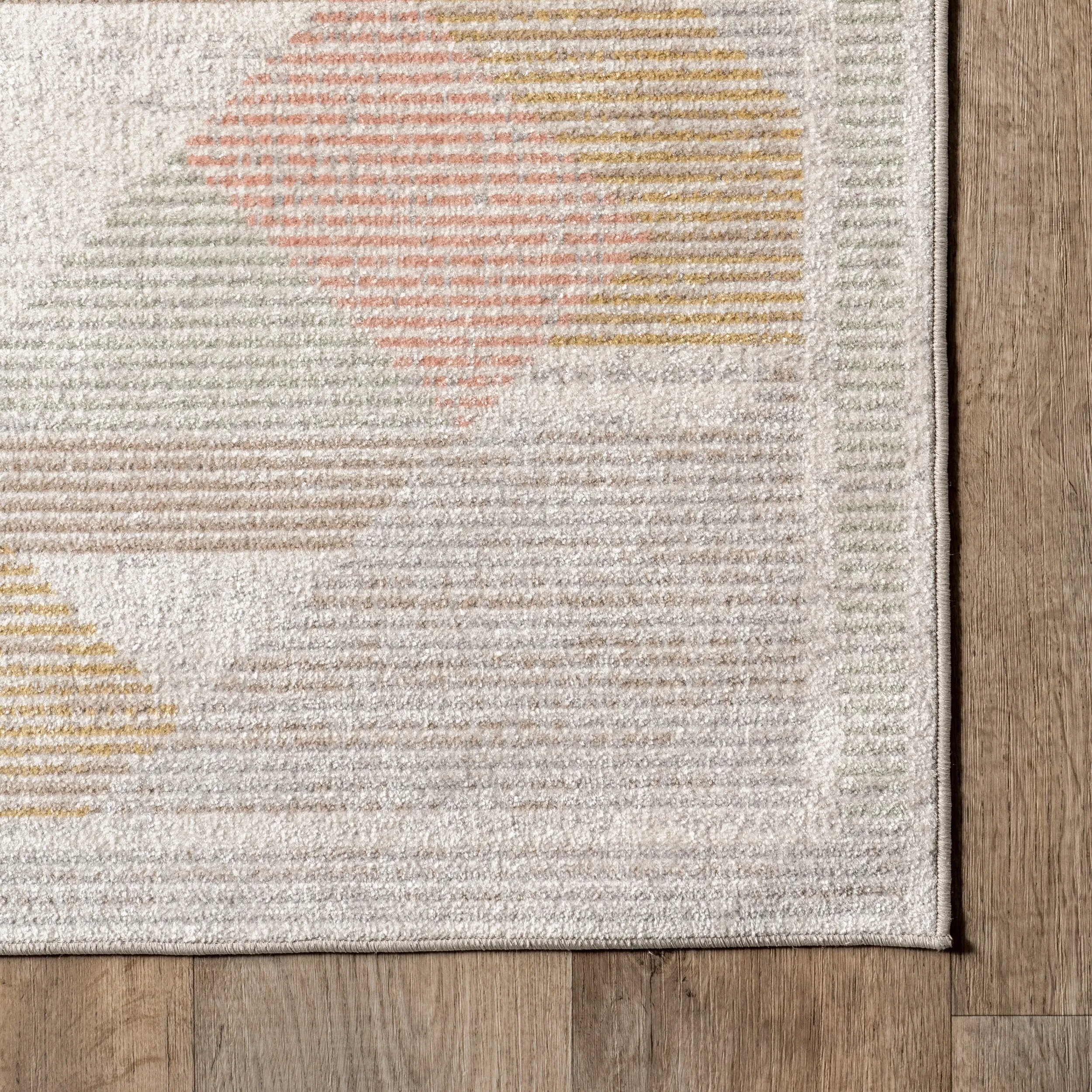 Nuloom Ophelia SpinClean Vintage Geometric Machine Washable Area Rug