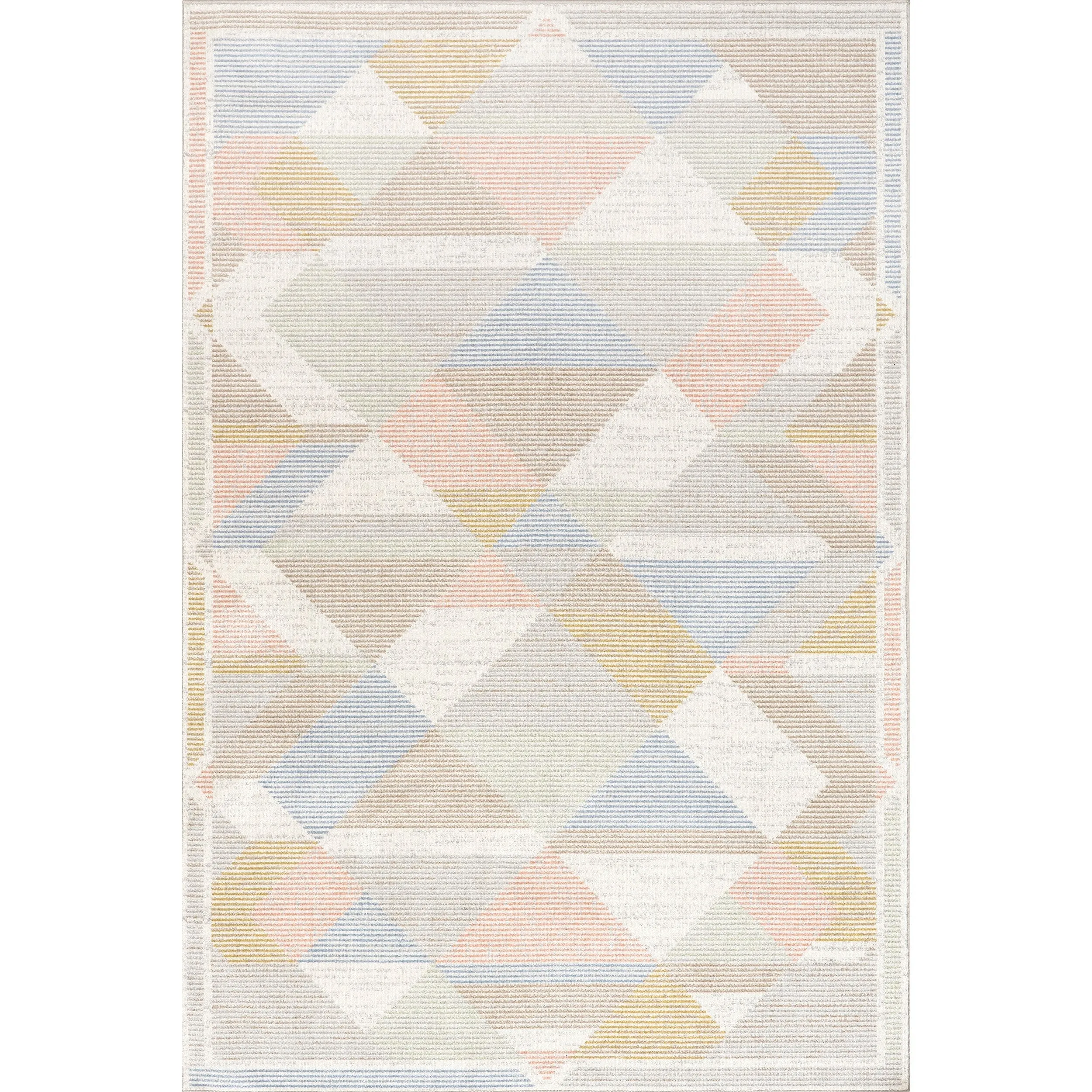Nuloom Ophelia SpinClean Vintage Geometric Machine Washable Area Rug