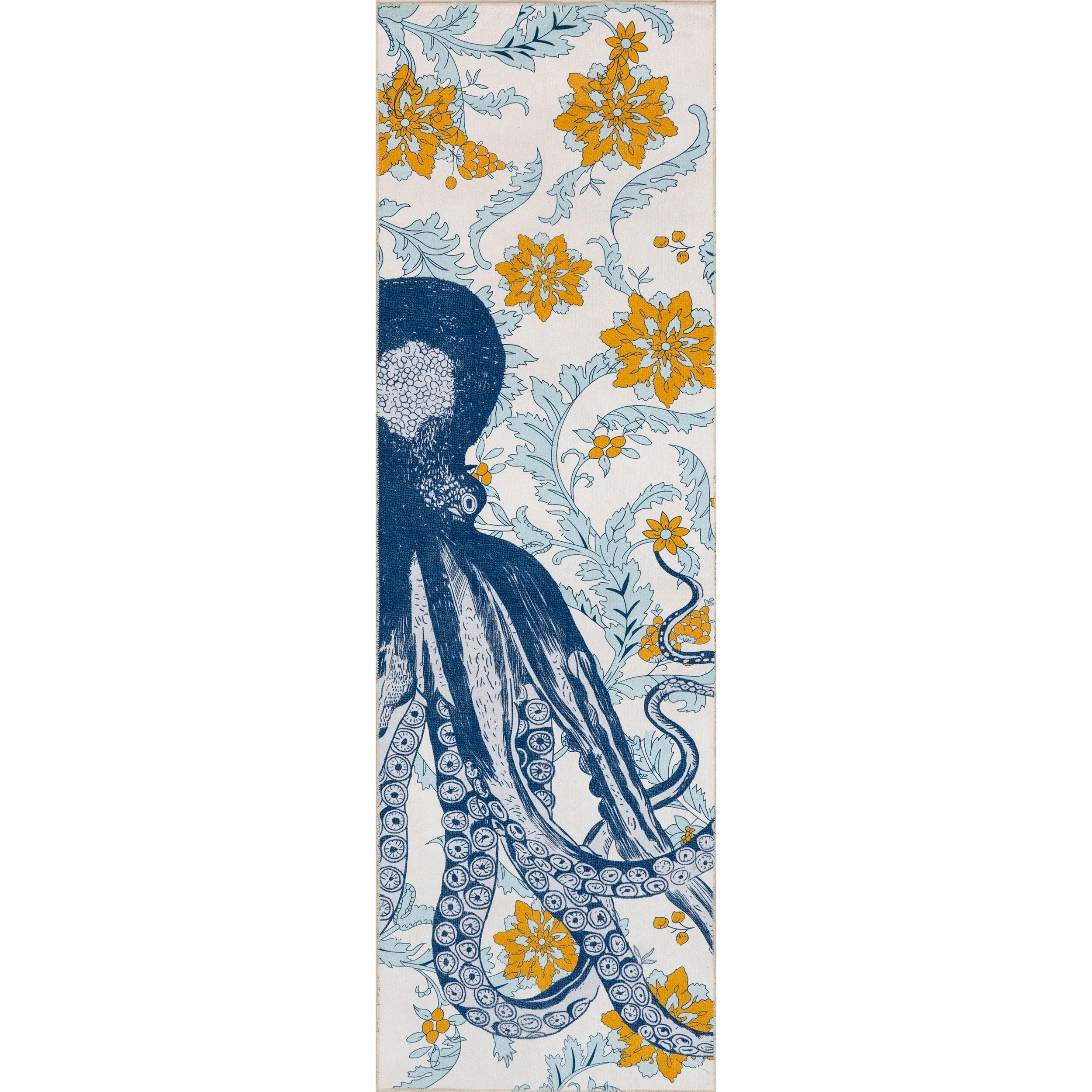 Nuloom Patricia SpinClean Machine Washable Octopus Area Rug