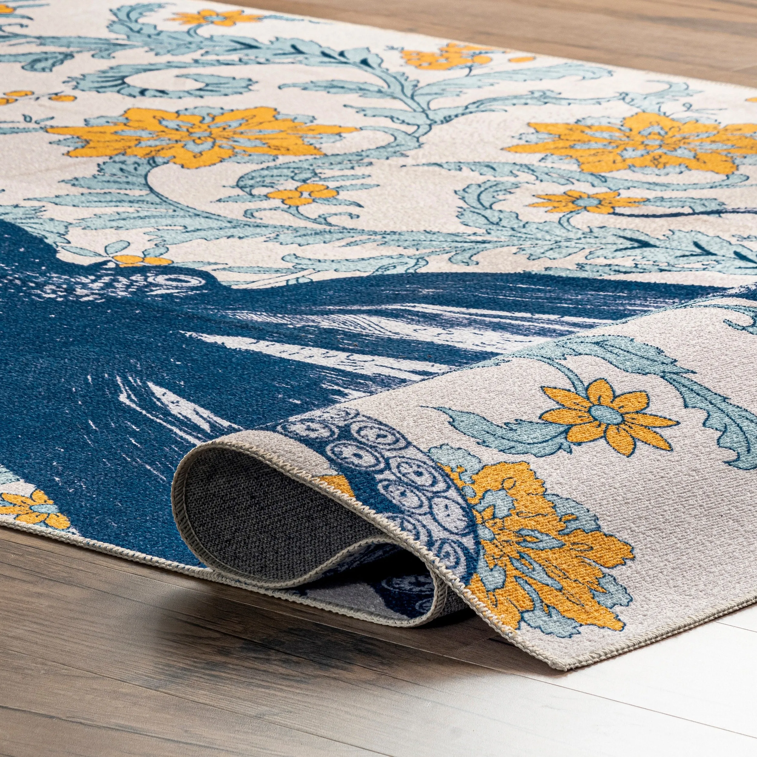 Nuloom Patricia SpinClean Machine Washable Octopus Area Rug