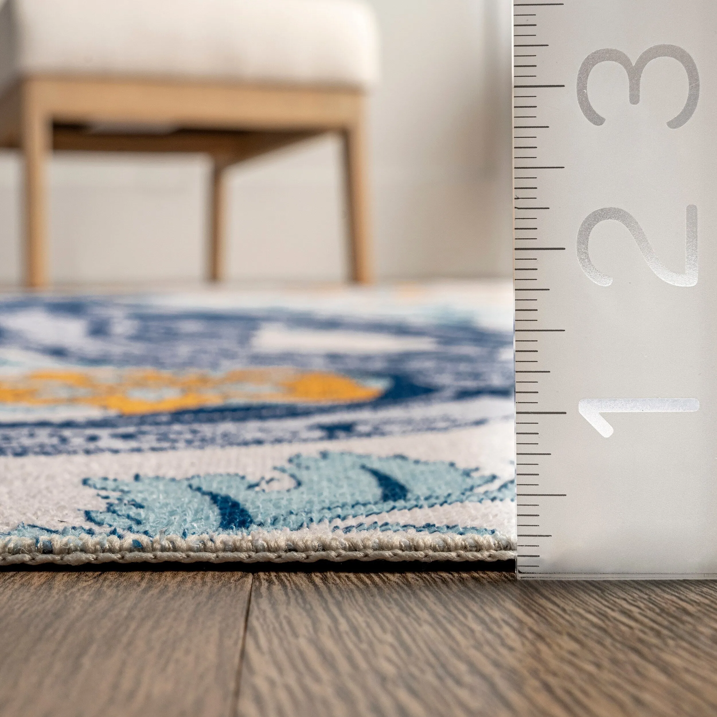 Nuloom Patricia SpinClean Machine Washable Octopus Area Rug