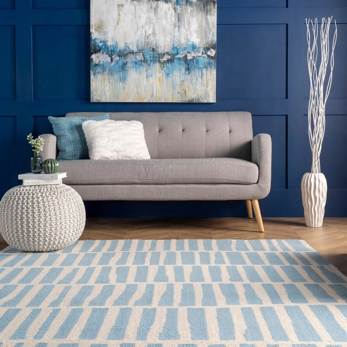 Nuloom Roxane Contempoary Striped Area Rug