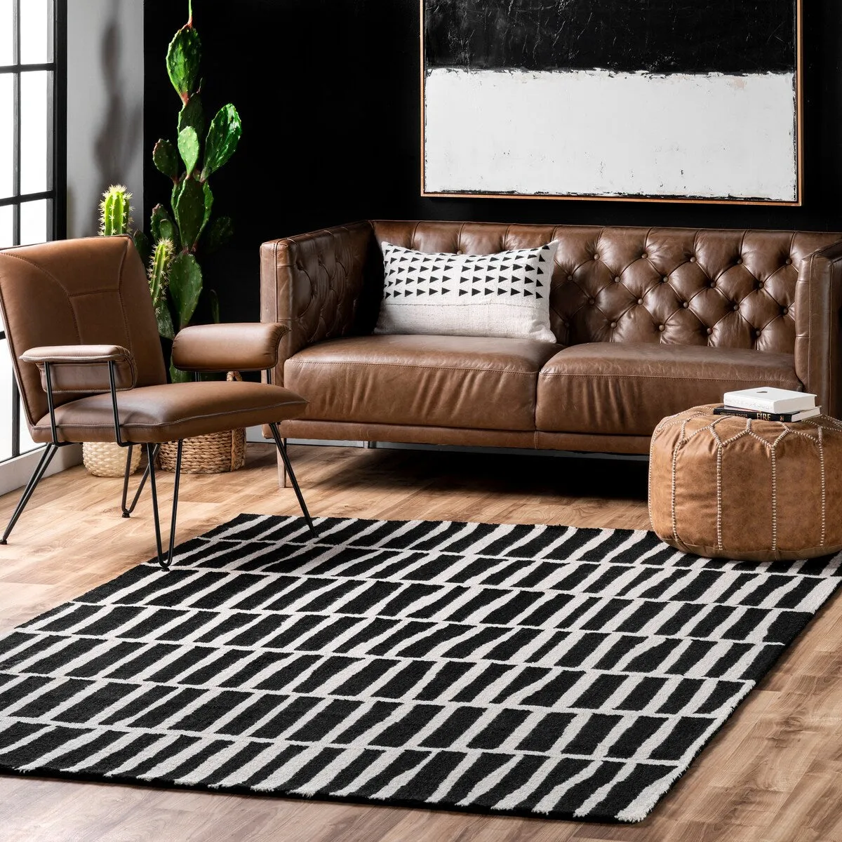Nuloom Roxane Contempoary Striped Area Rug