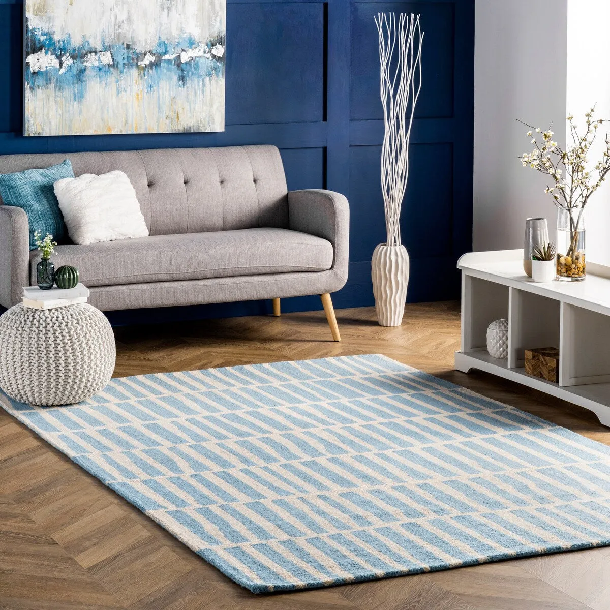Nuloom Roxane Contempoary Striped Area Rug