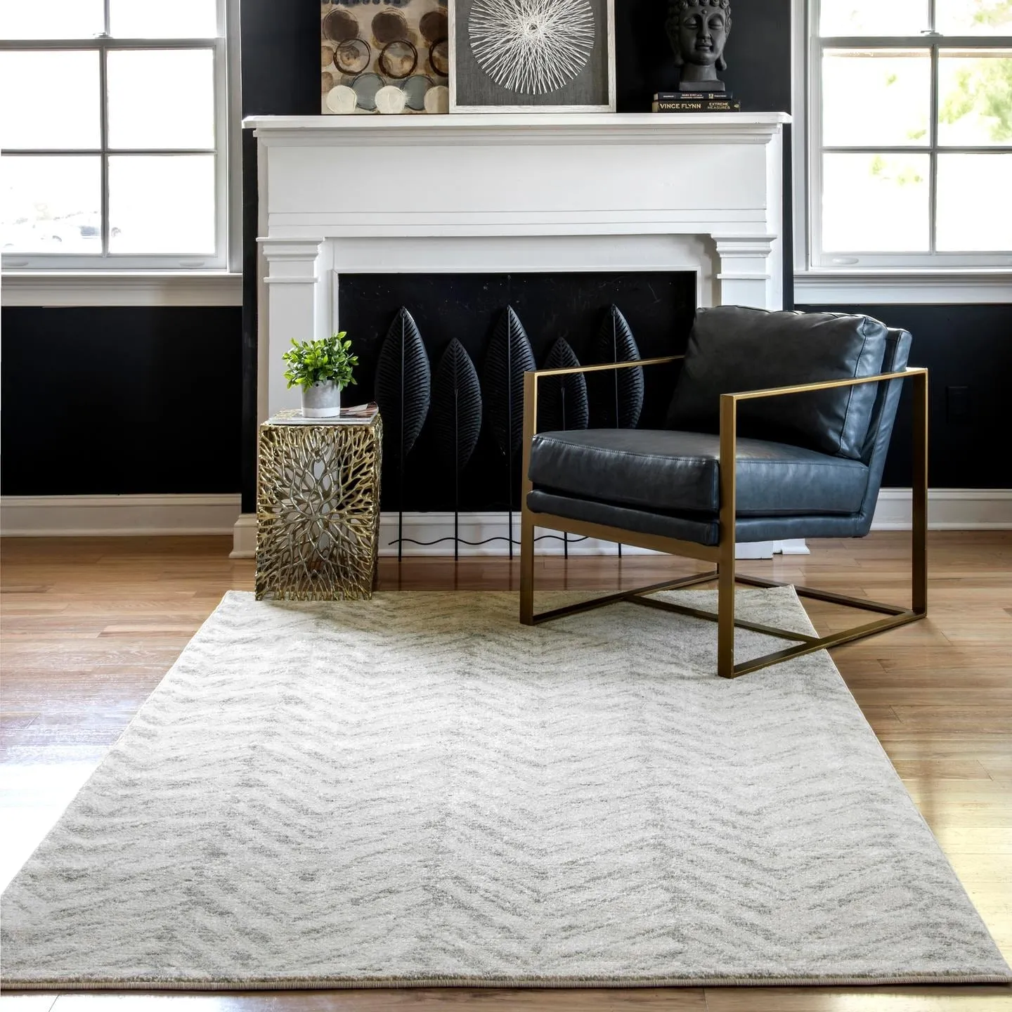Nuloom Sasha Faded Chevron Area Rug