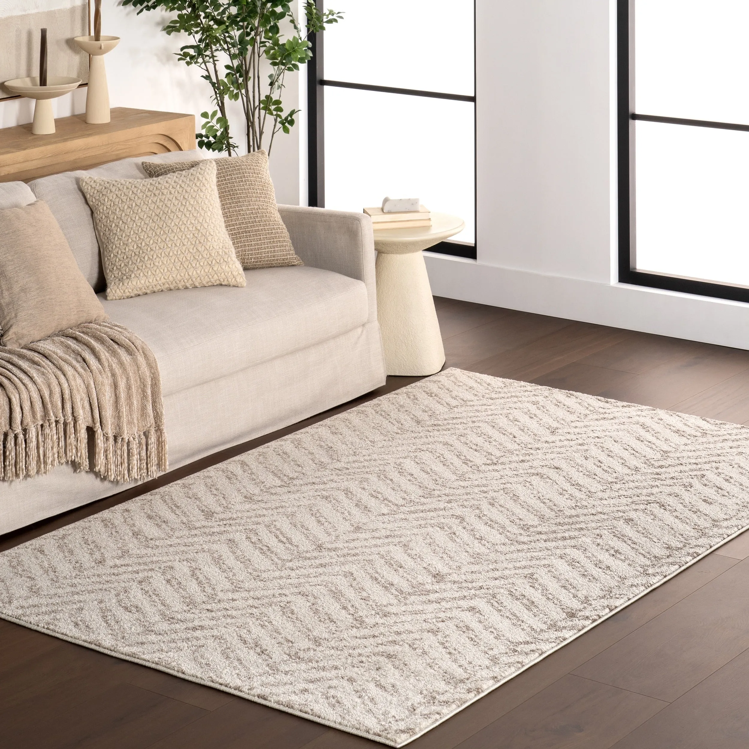 Nuloom Sasha Faded Chevron Area Rug