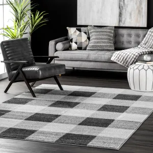 Nuloom Smoky Buffalo Plaid Area Rug