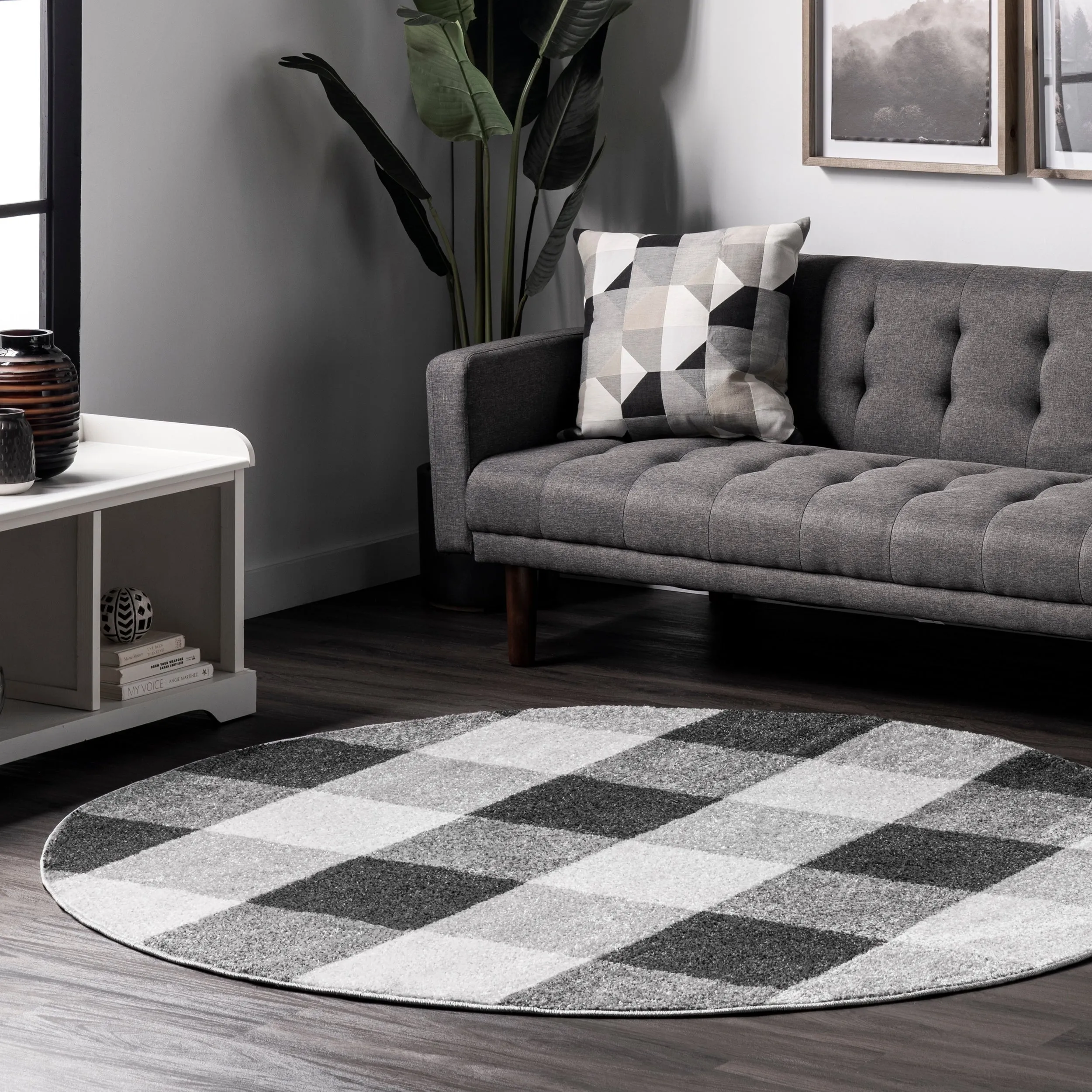 Nuloom Smoky Buffalo Plaid Area Rug