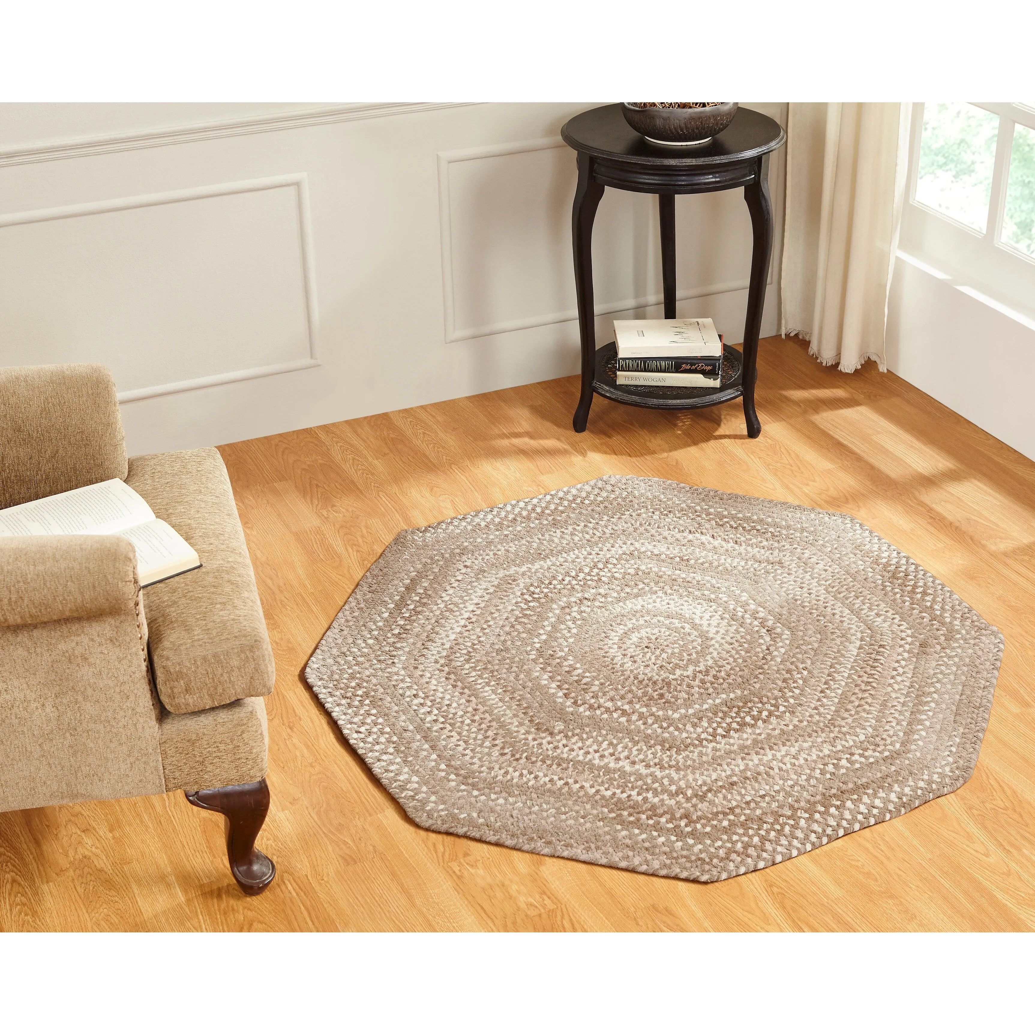 Ombre Soft Chenille Braided Rugs
