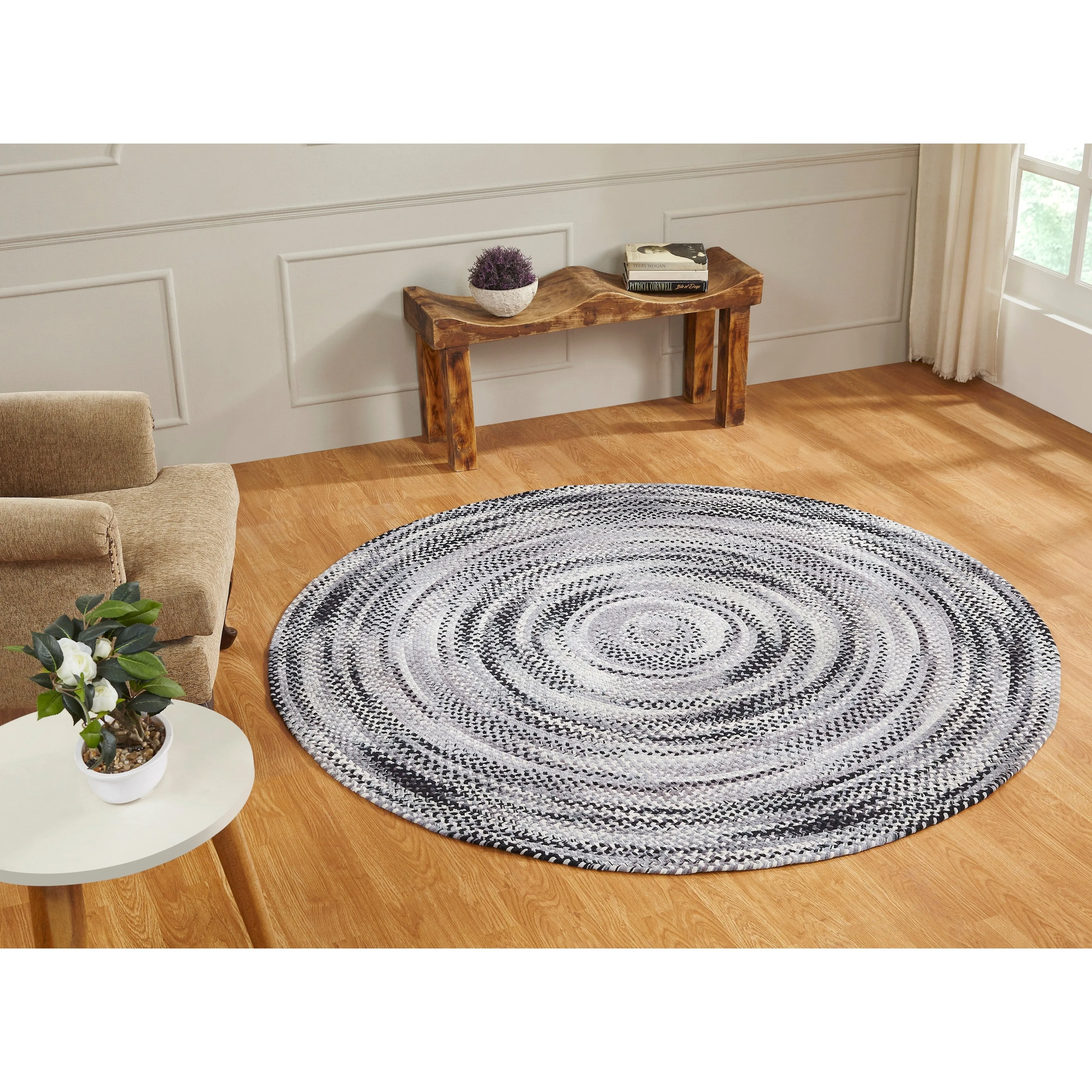 Ombre Soft Chenille Braided Rugs
