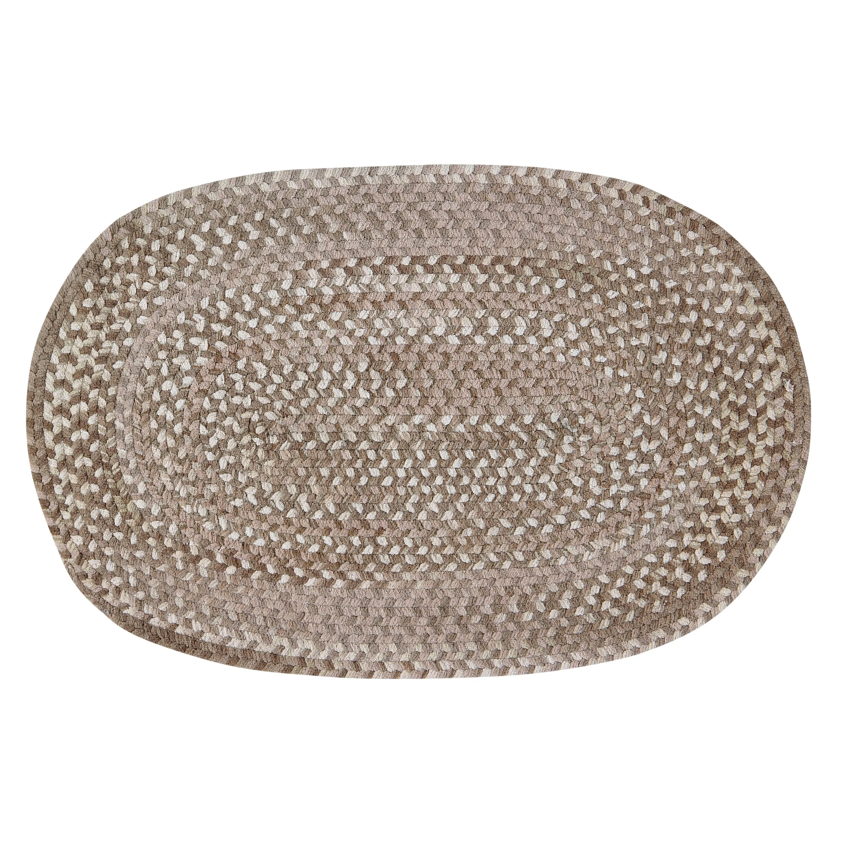 Ombre Soft Chenille Braided Rugs