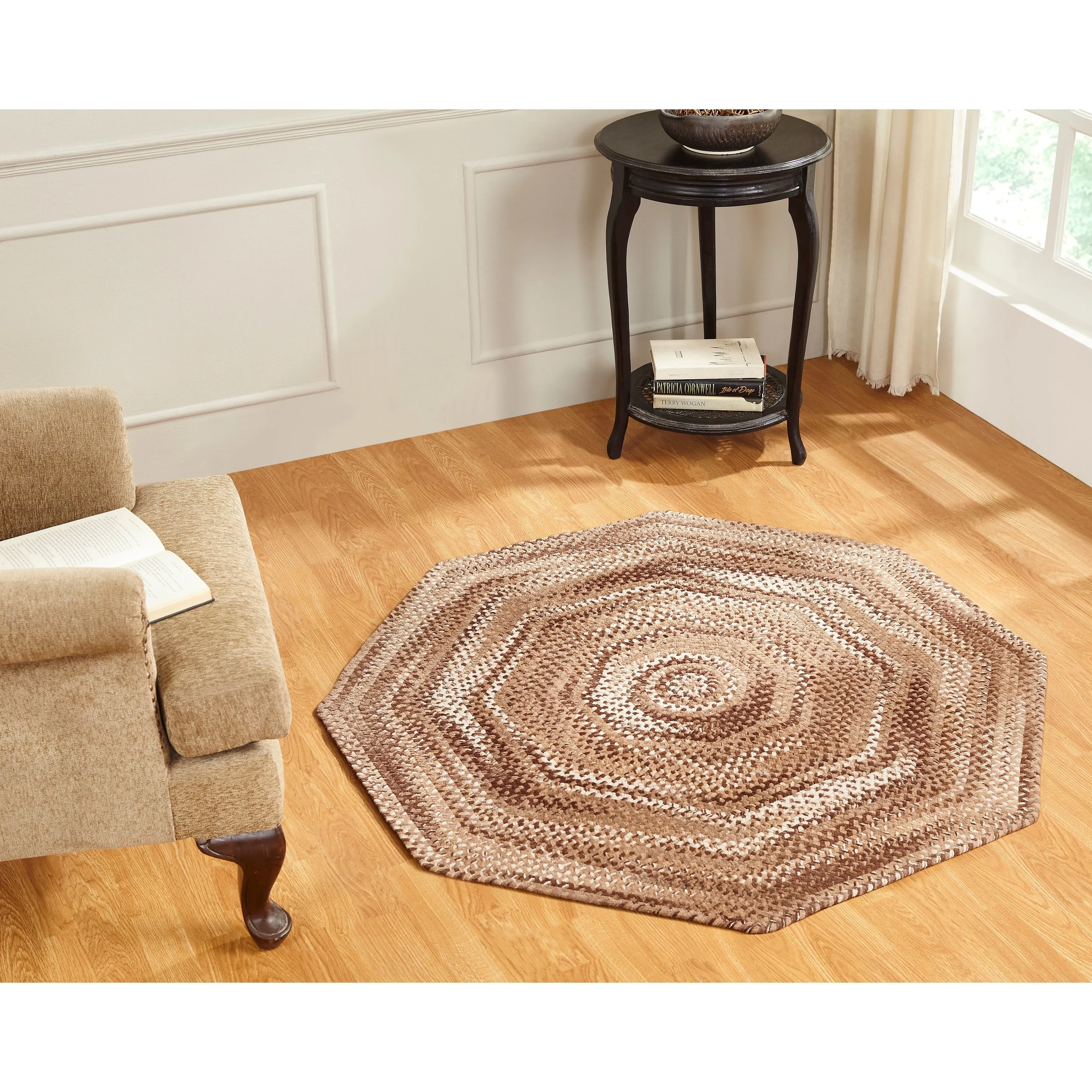 Ombre Soft Chenille Braided Rugs