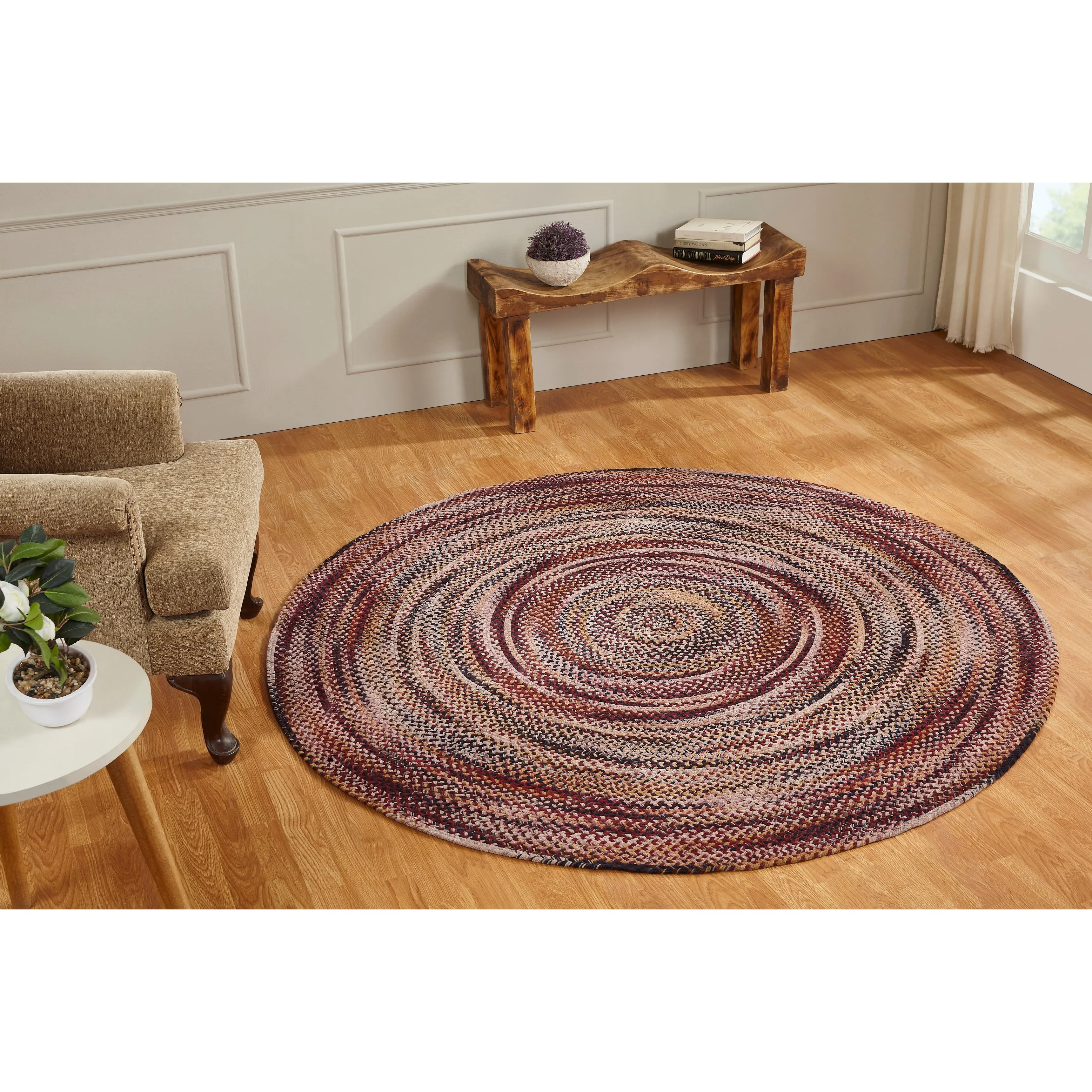 Ombre Soft Chenille Braided Rugs