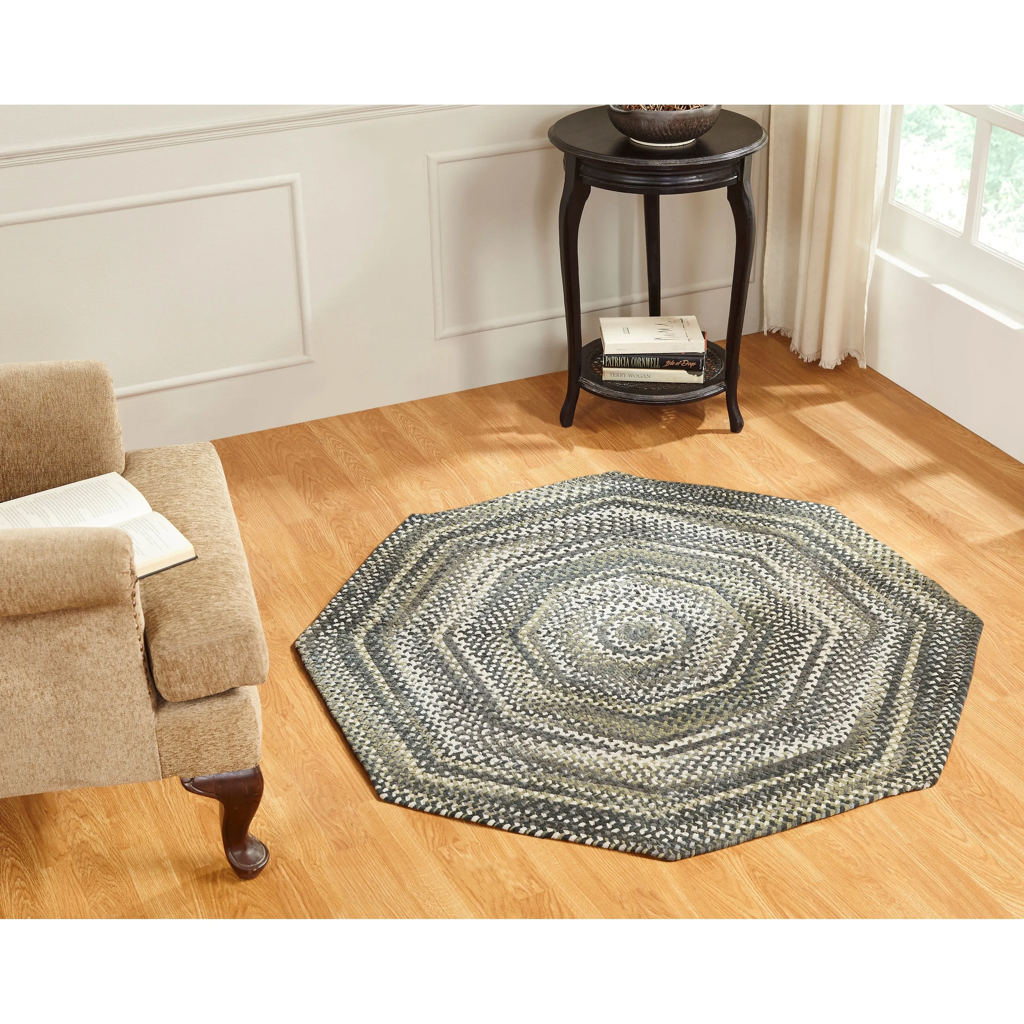 Ombre Soft Chenille Braided Rugs
